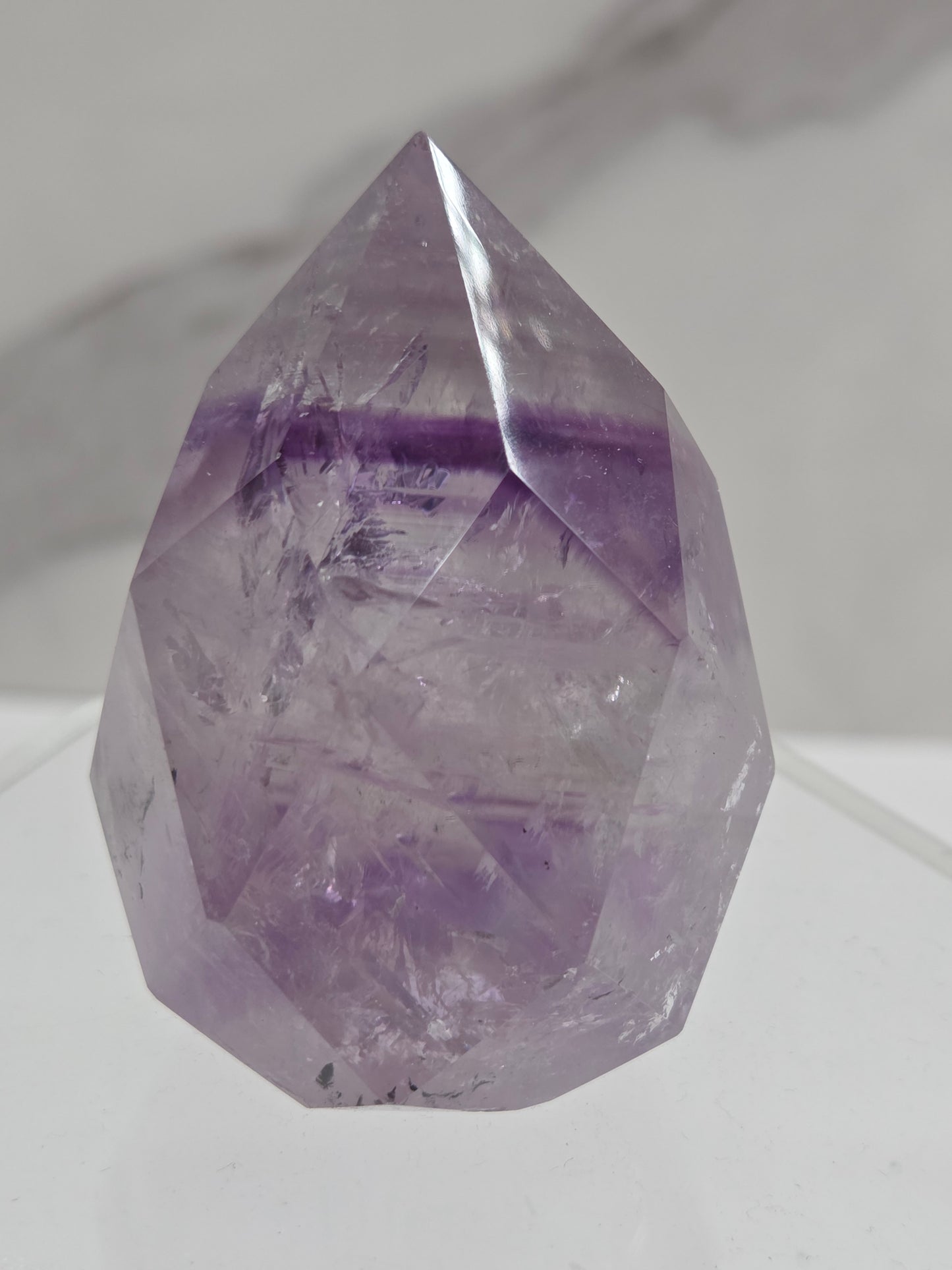 Phantom Amethyst faceted flame