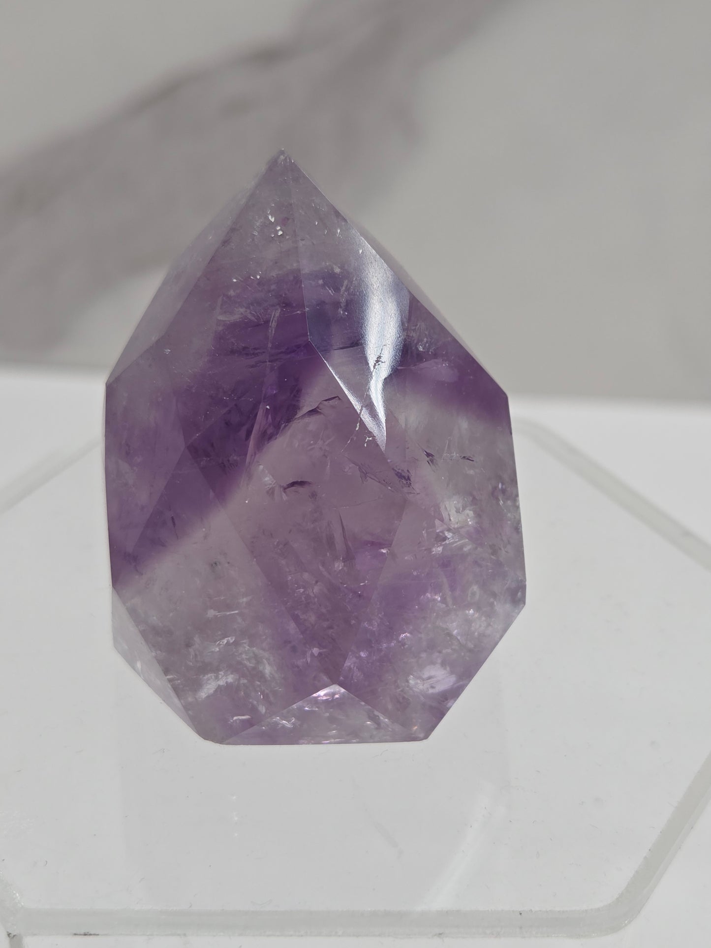 Phantom Amethyst faceted flame