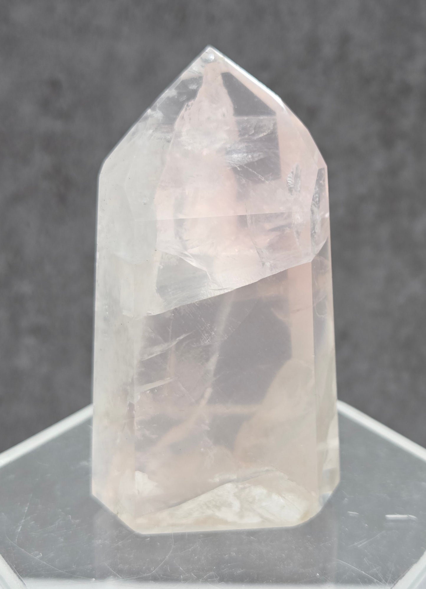 Girasol Rose Quartz tower