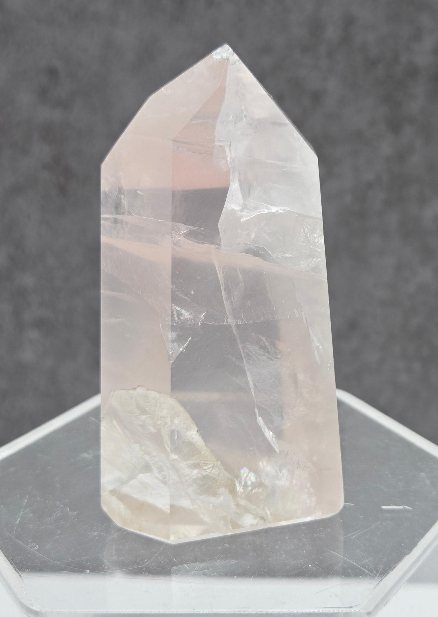 Girasol Rose Quartz tower