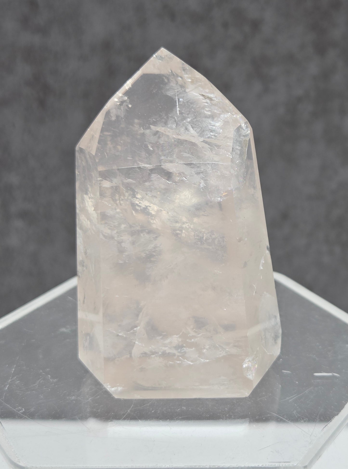 Girasol Rose Quartz tower
