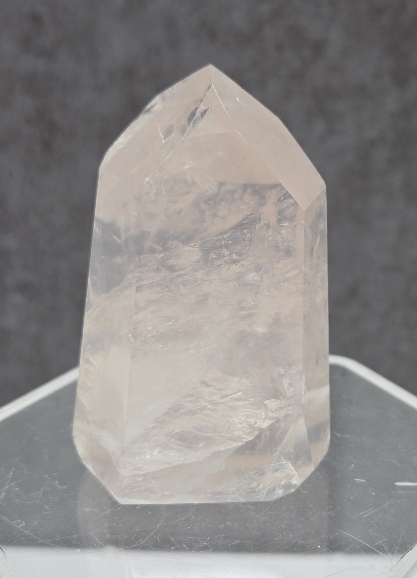 Girasol Rose Quartz tower