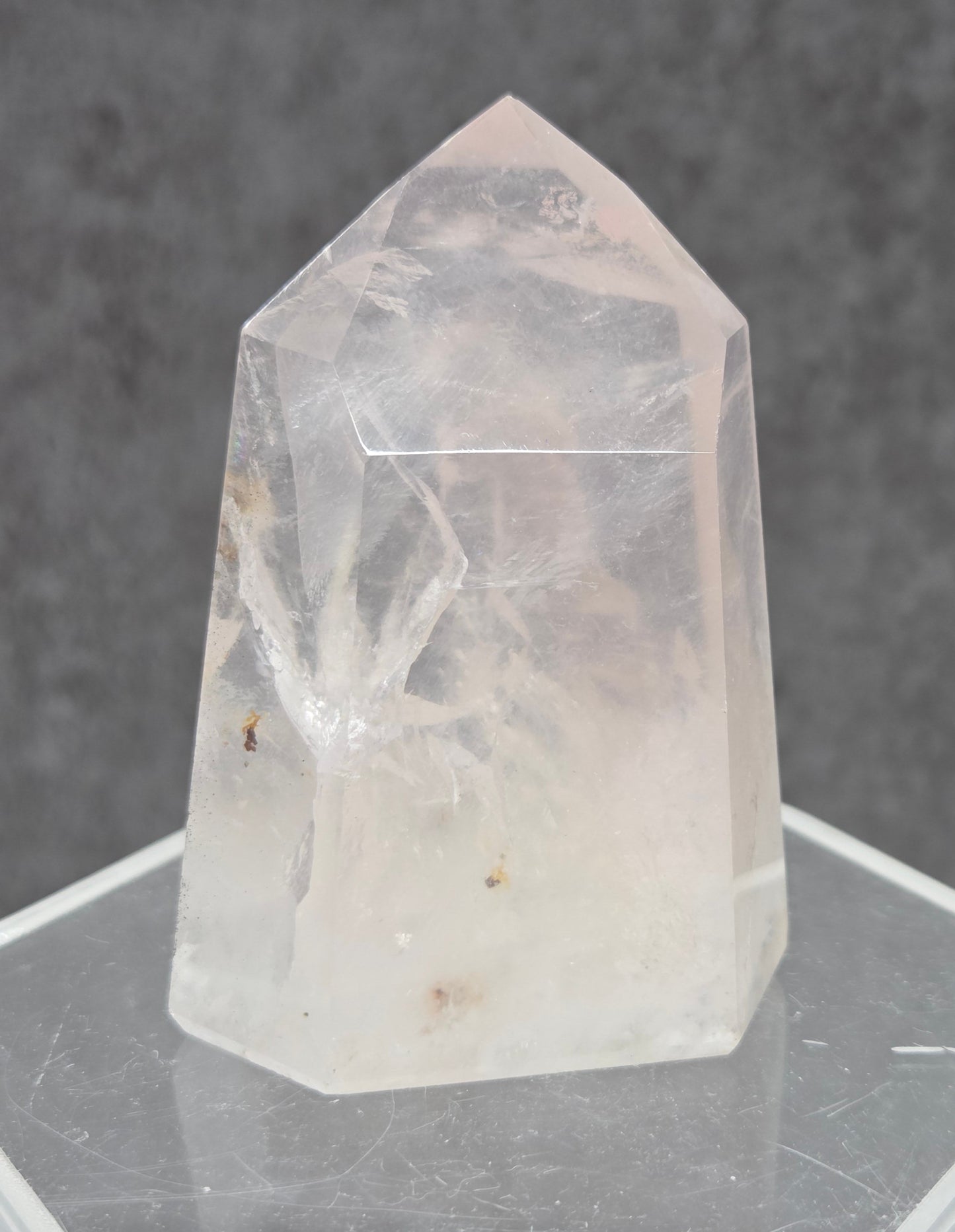 Girasol Rose Quartz tower
