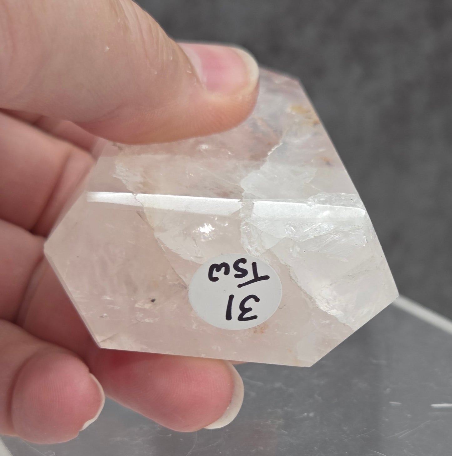 Girasol Rose Quartz tower