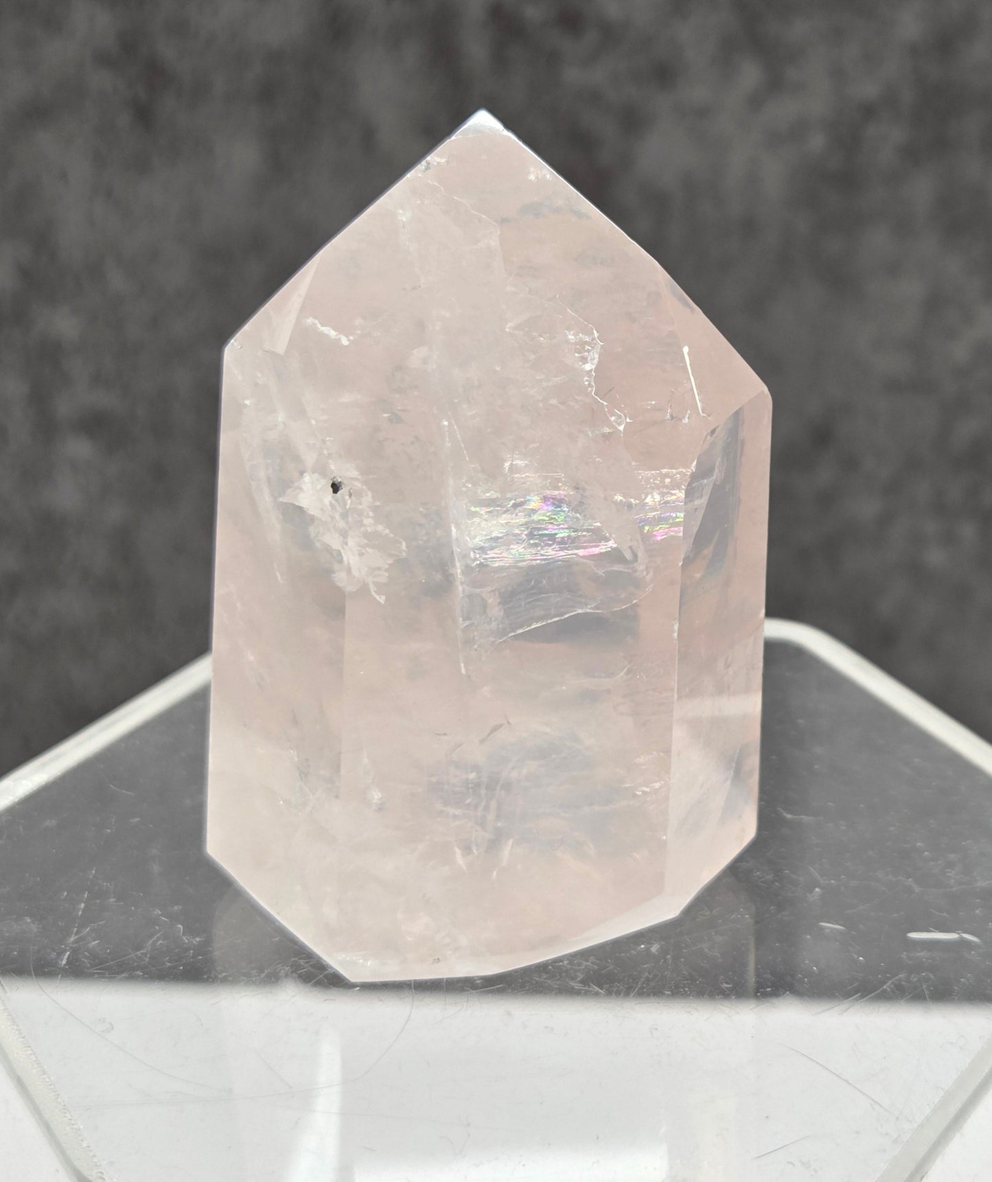 Girasol Rose Quartz tower