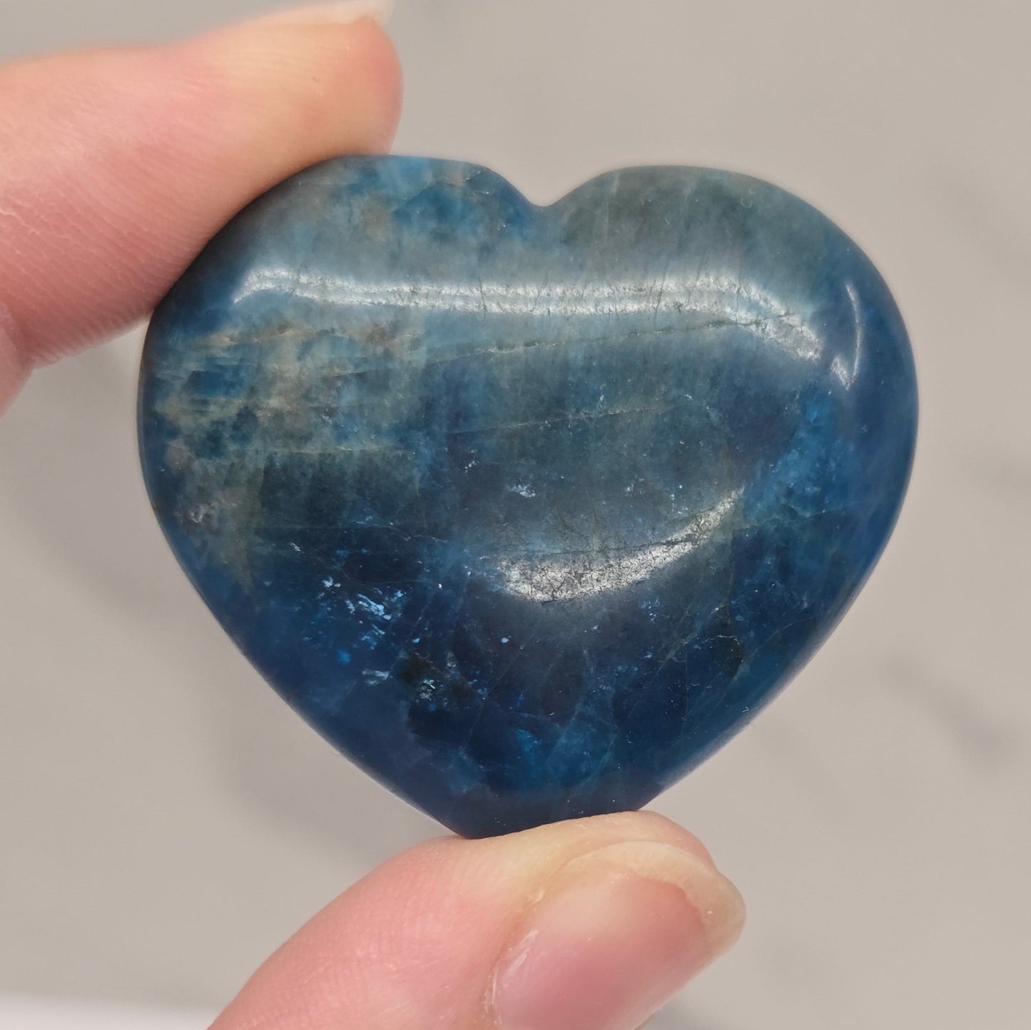 Blue Apatite heart