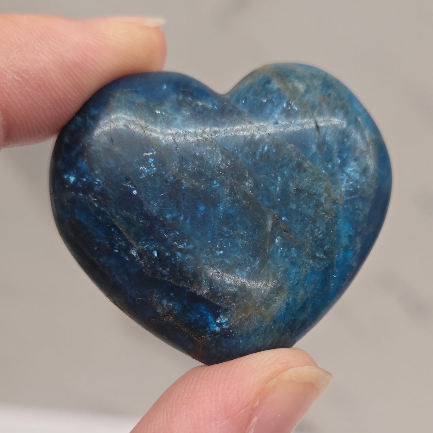 Blue Apatite heart