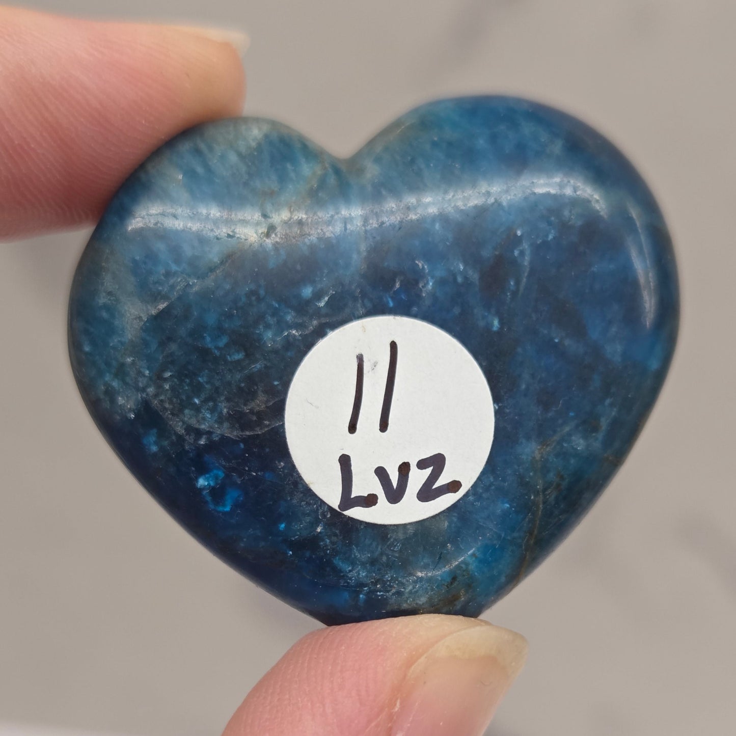 Blue Apatite heart
