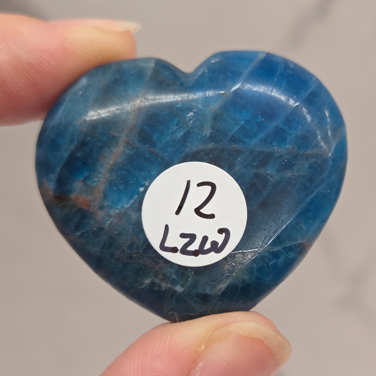 Blue Apatite heart