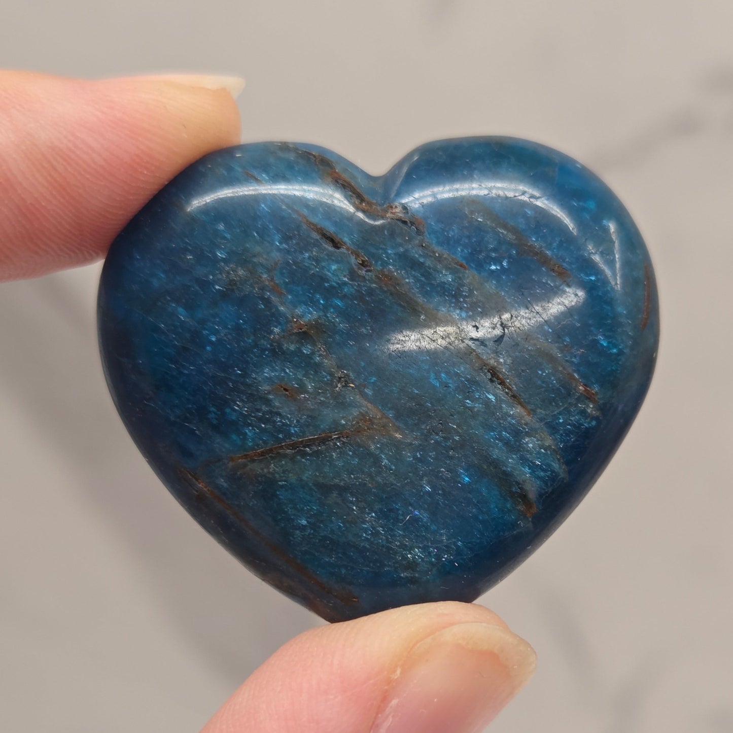 Blue Apatite heart