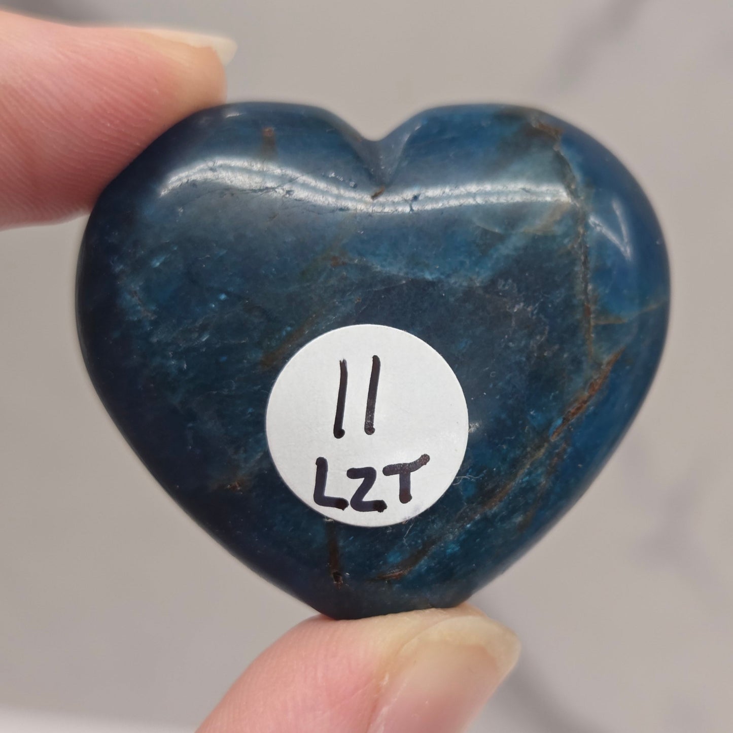 Blue Apatite heart