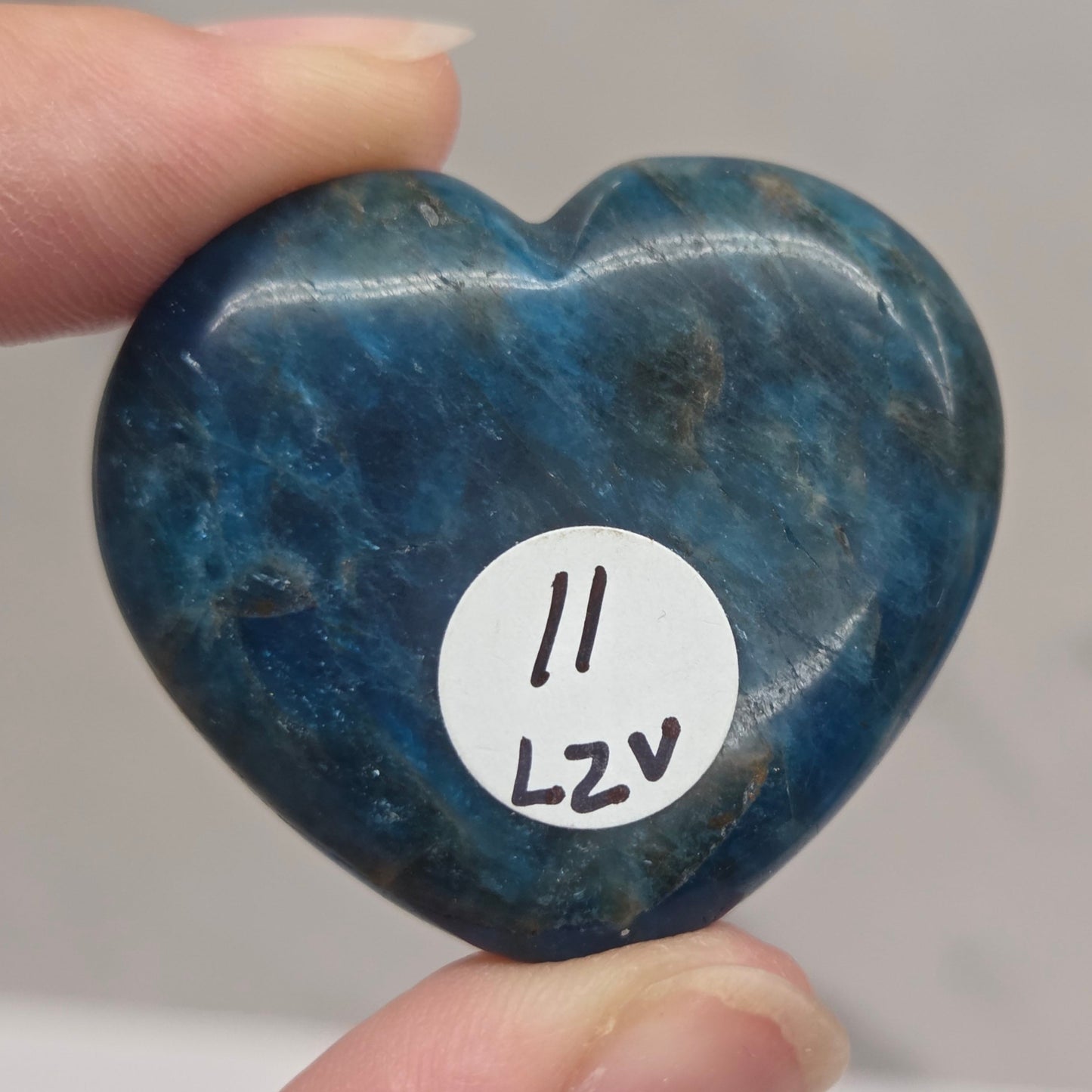Blue Apatite heart