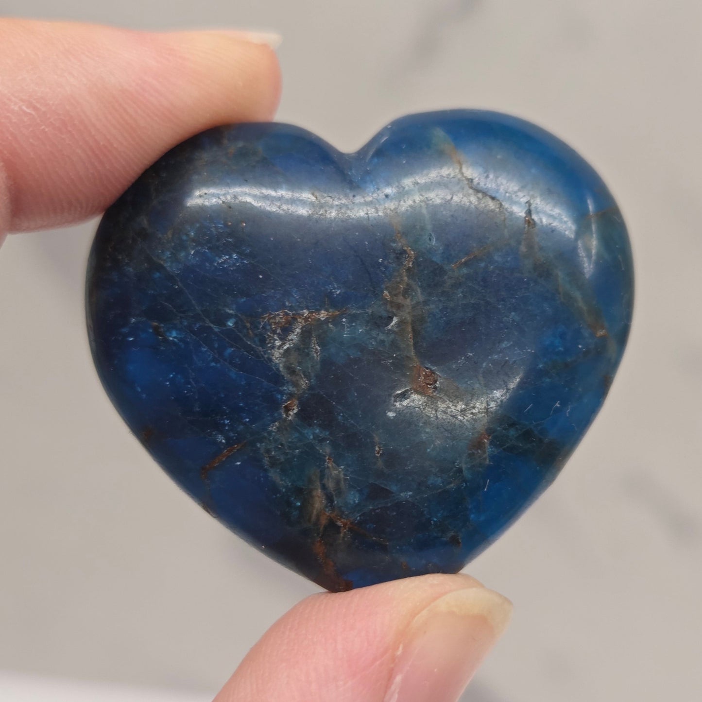 Blue Apatite heart