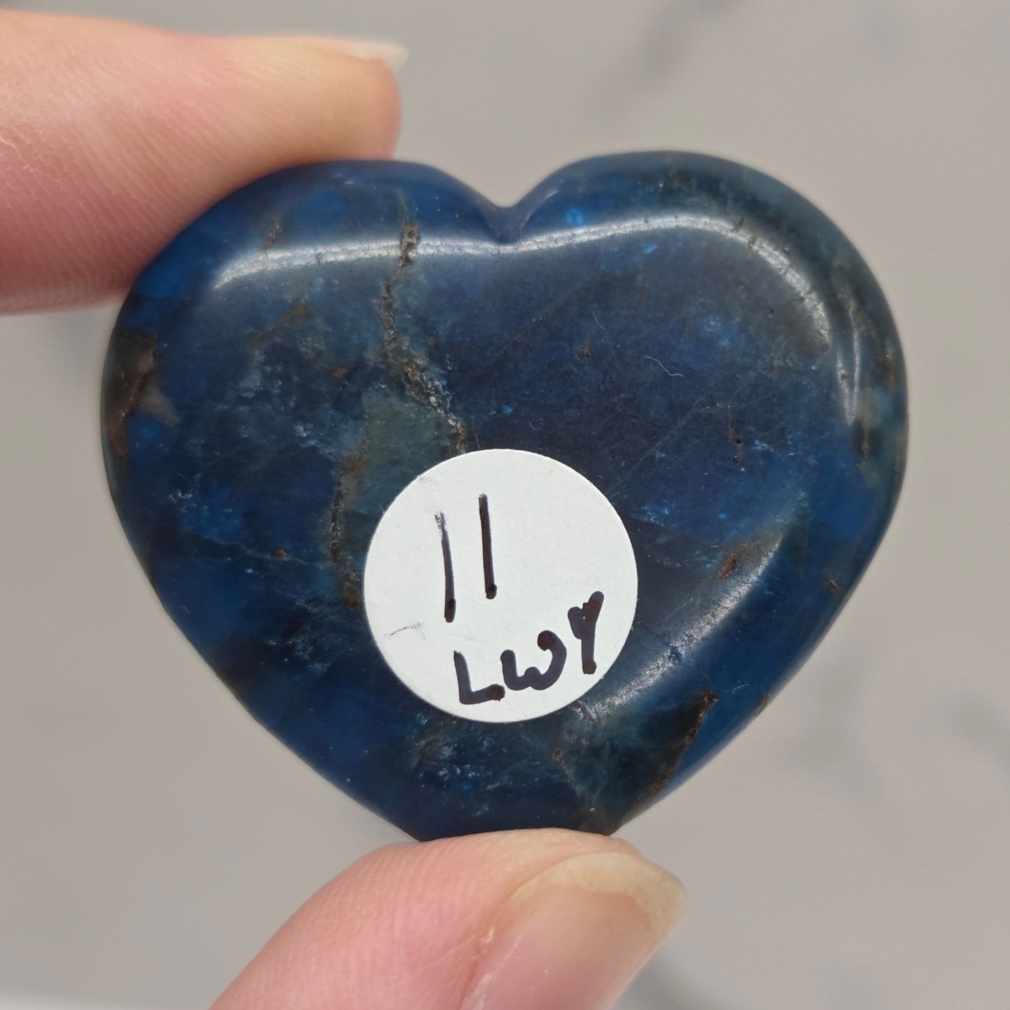 Blue Apatite heart