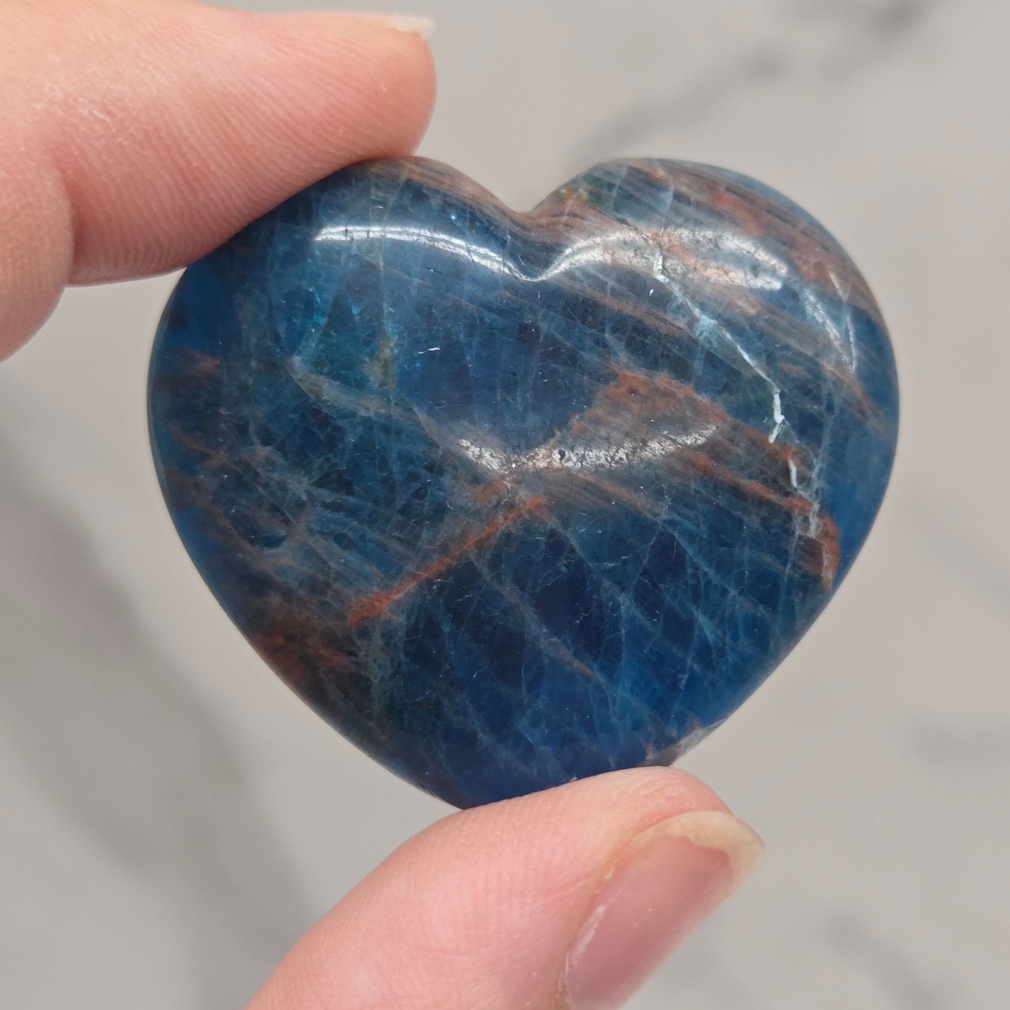 Blue Apatite heart