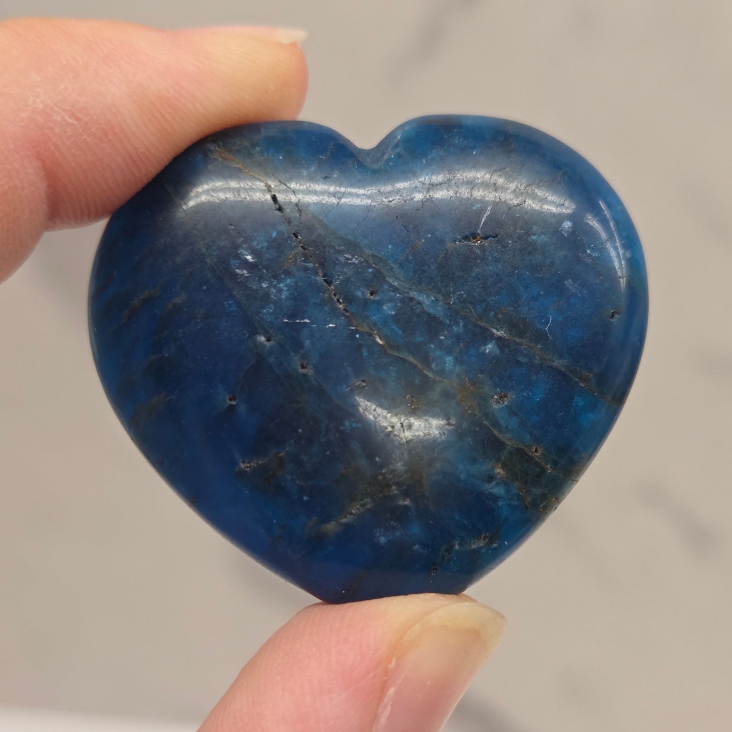 Blue Apatite heart