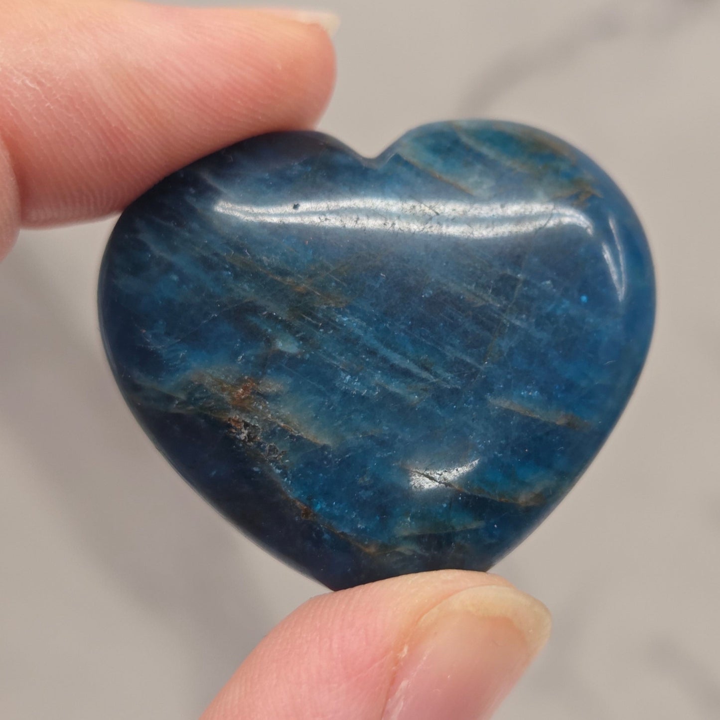 Blue Apatite heart