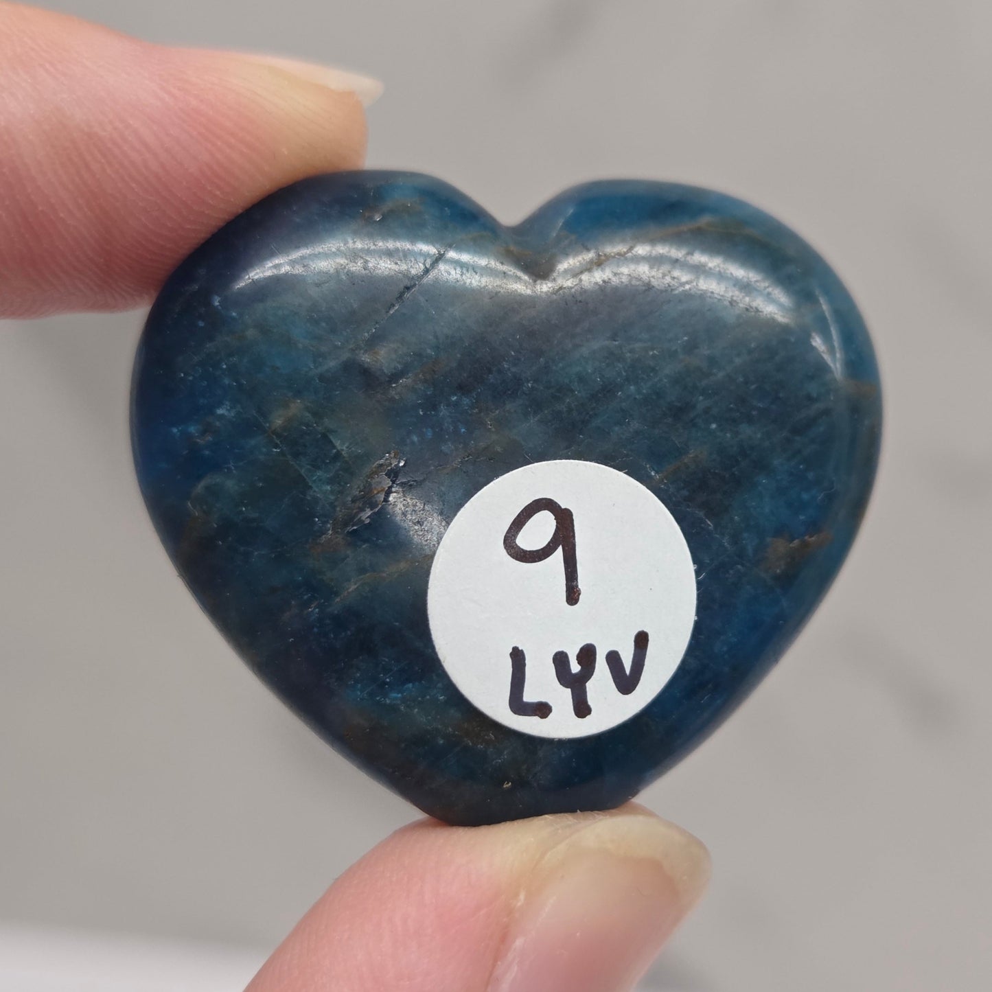 Blue Apatite heart