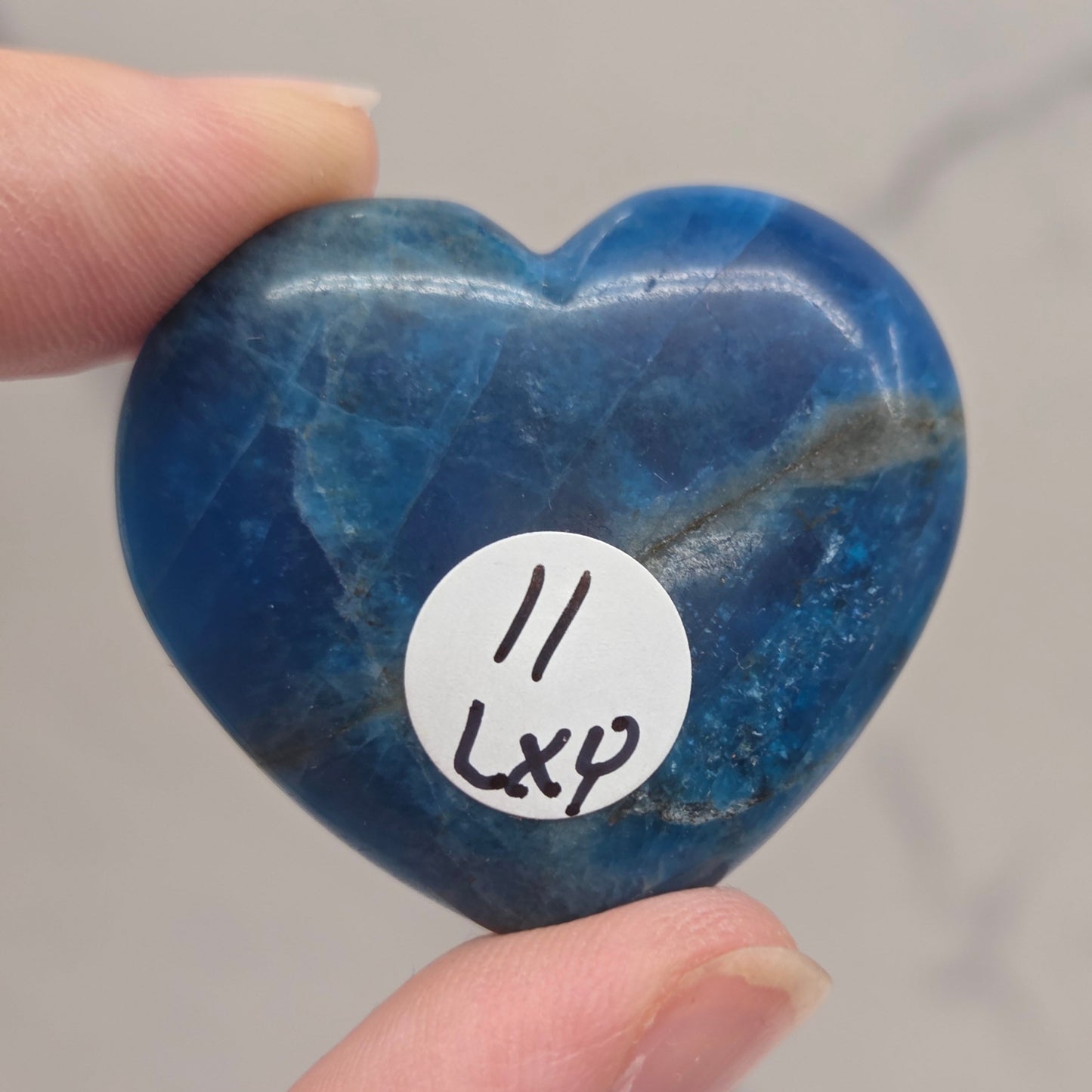 Blue Apatite heart