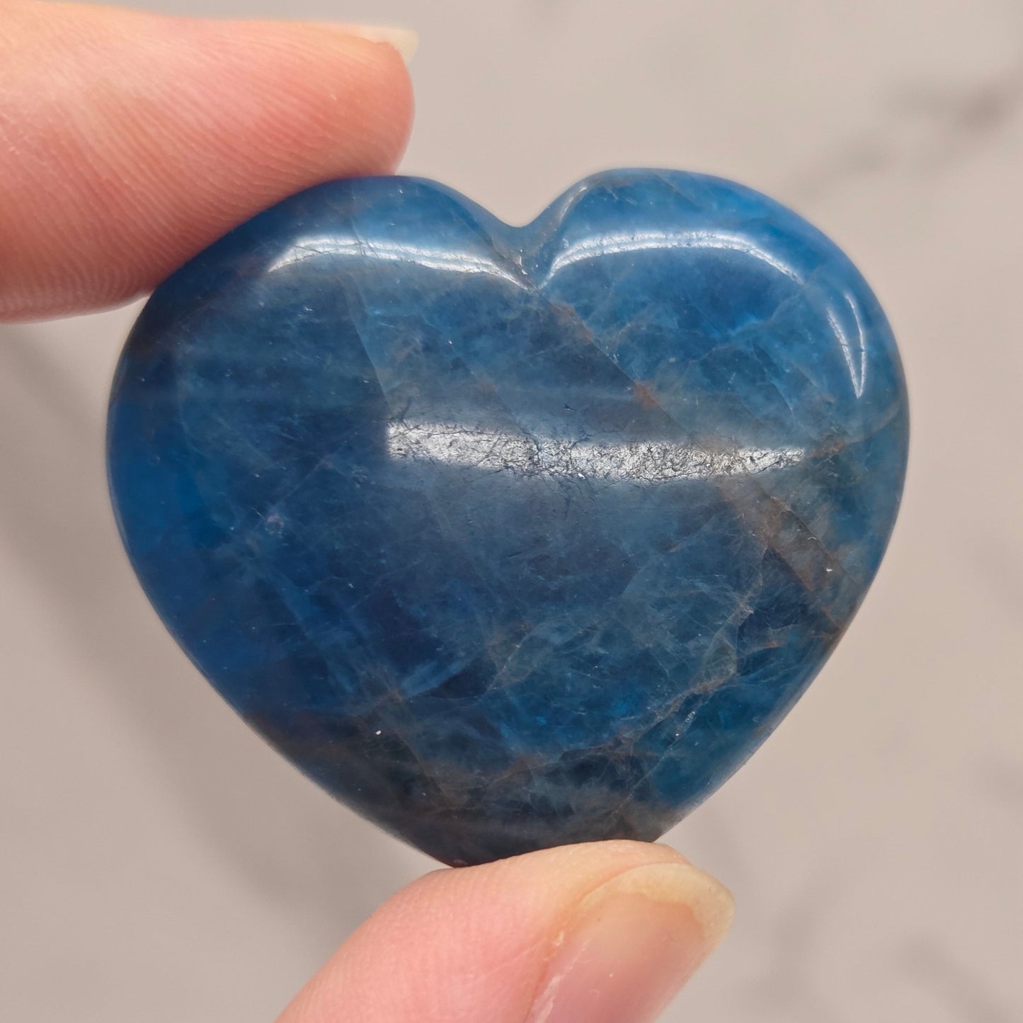 Blue Apatite heart