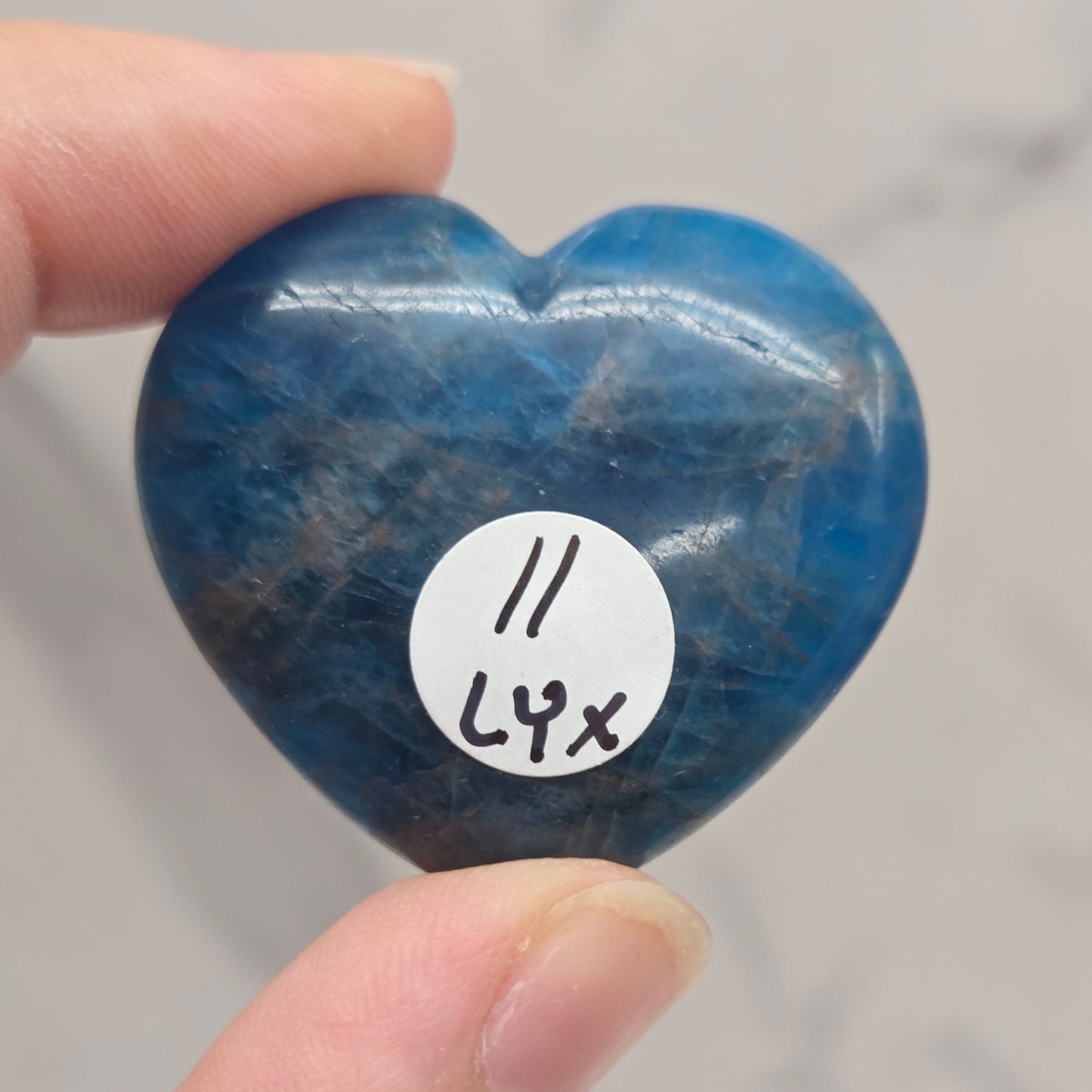 Blue Apatite heart