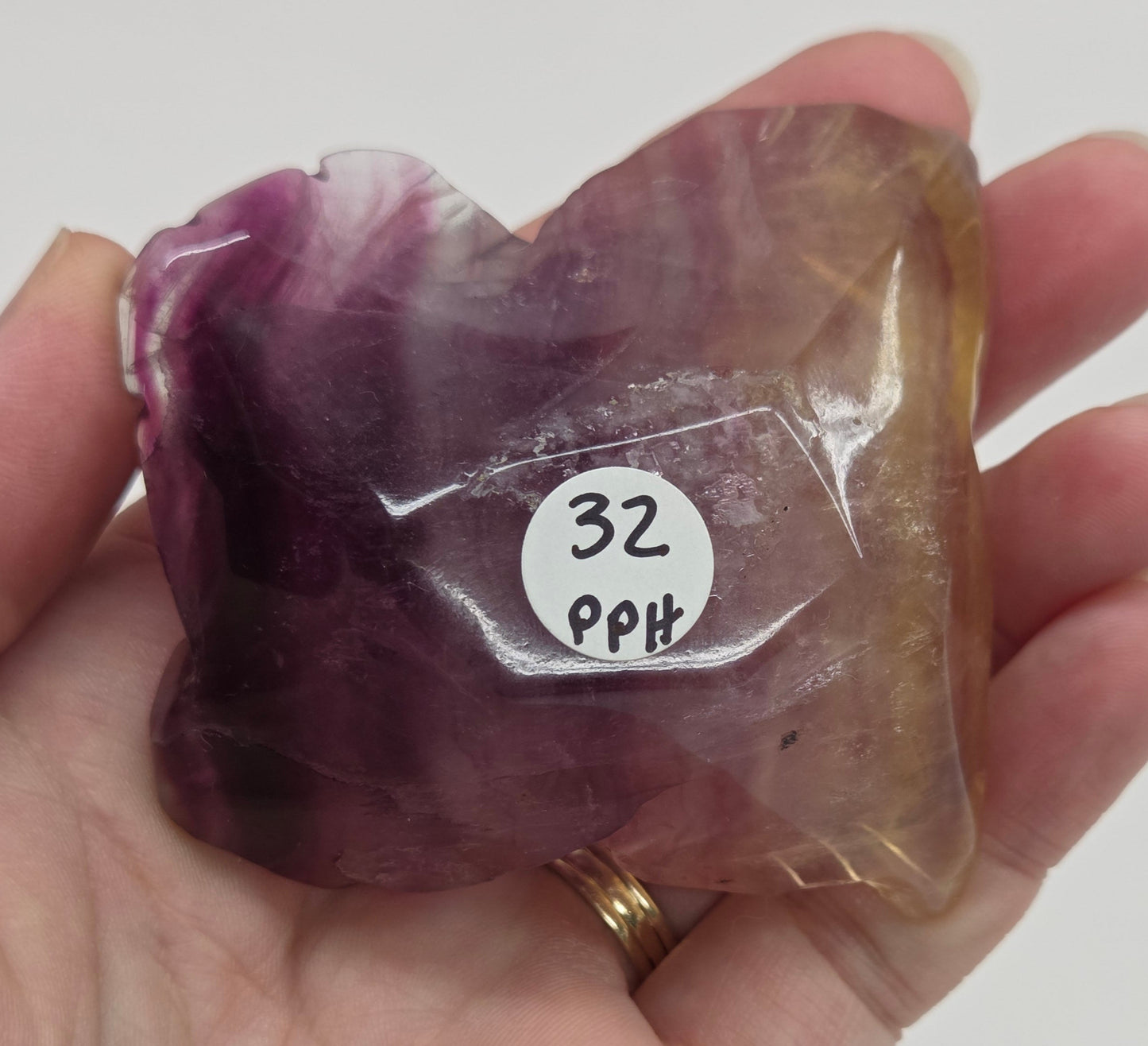 Fluorite Rose carving