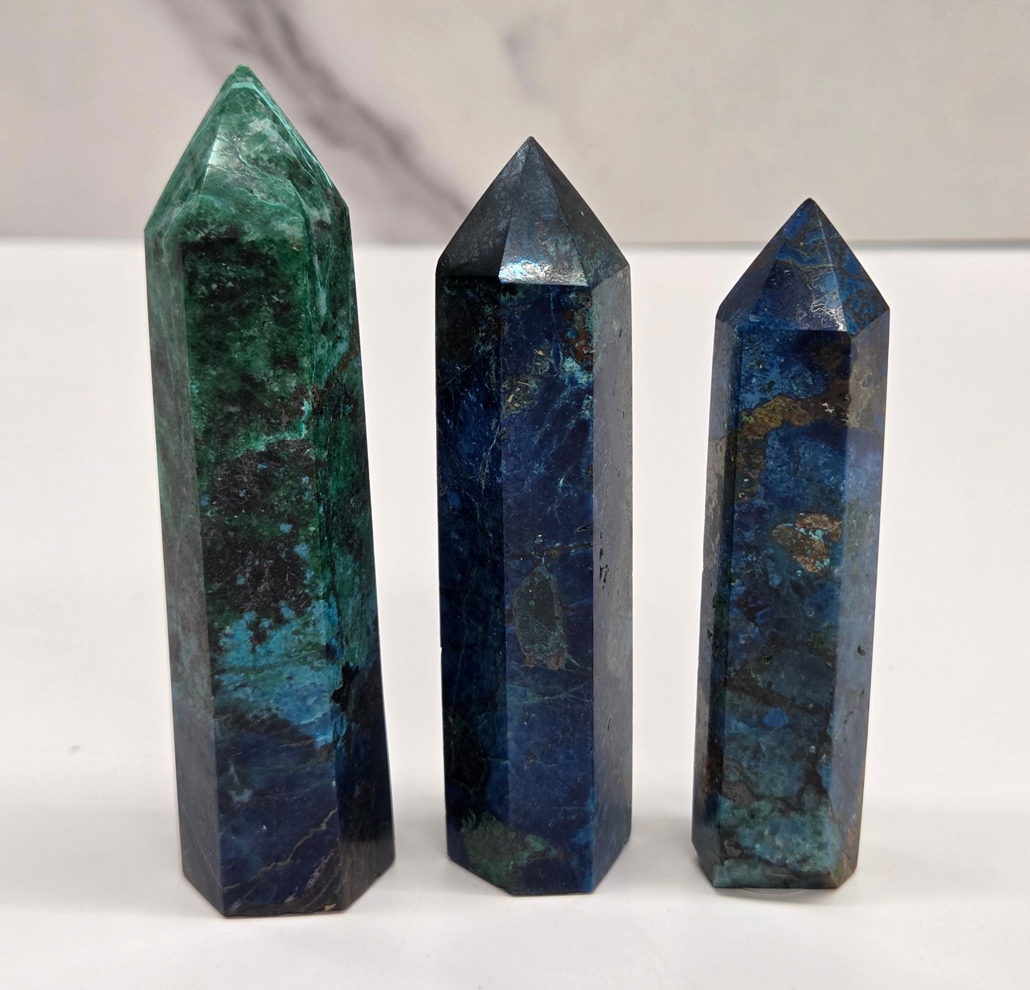 Azurite Chrysocolla tower