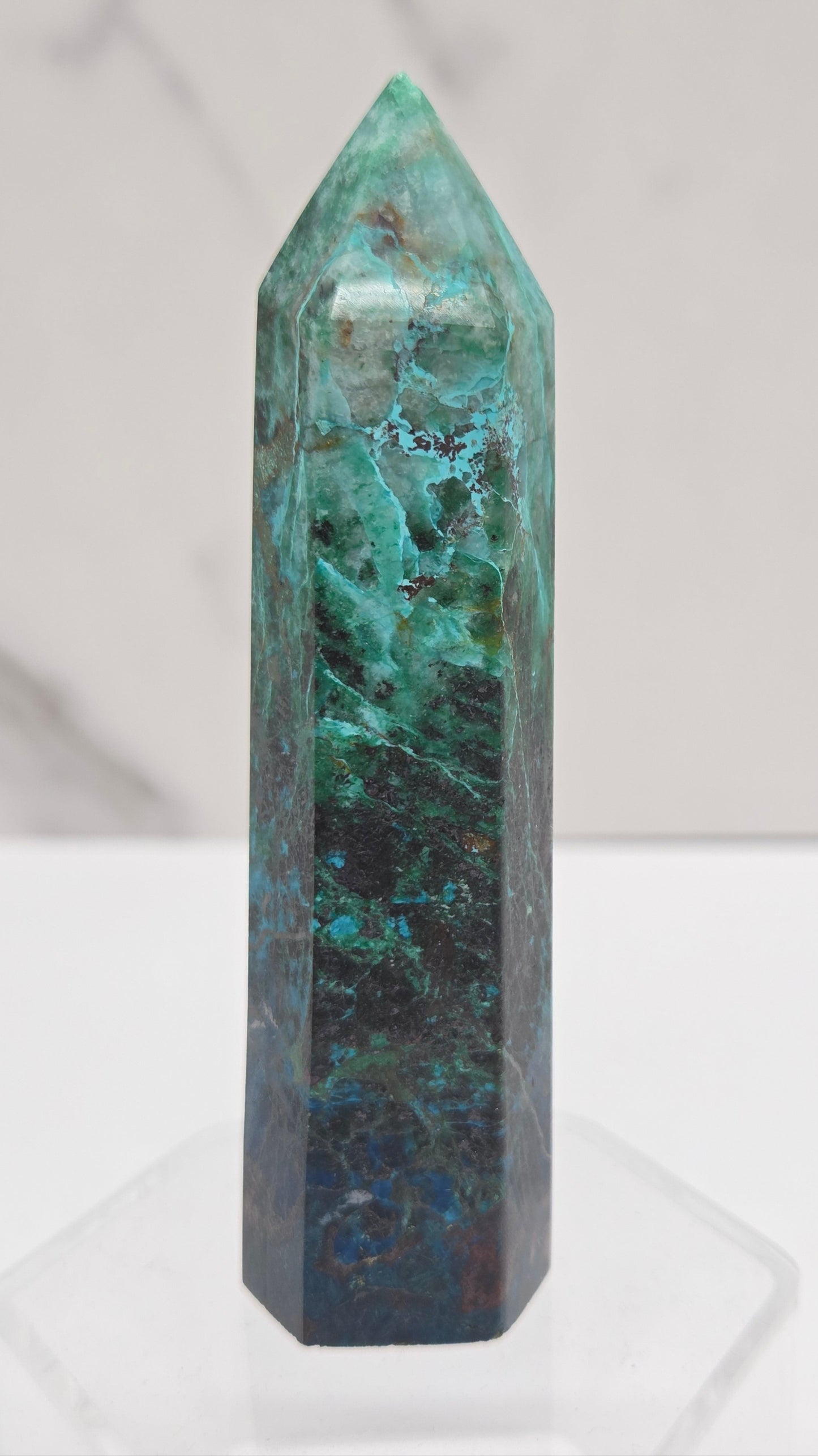 Azurite Chrysocolla tower