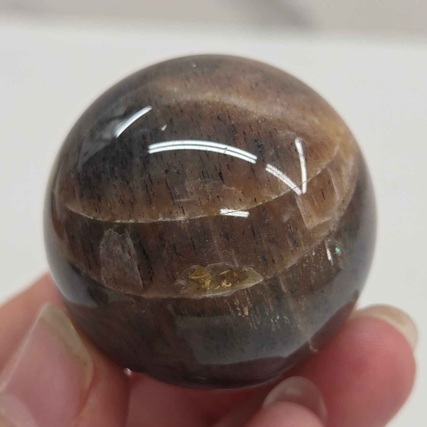 Moonstone/Black Moonstone/Green Moonstone sphere