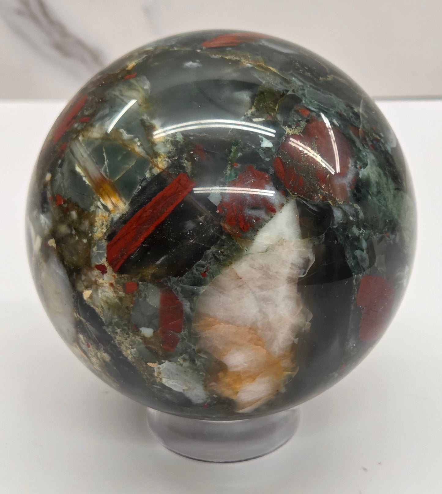 African Bloodstone sphere