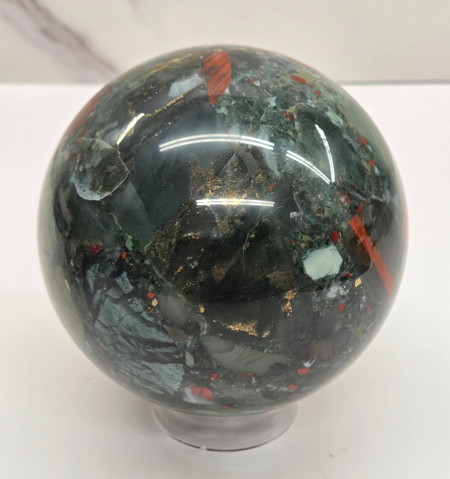 African Bloodstone sphere