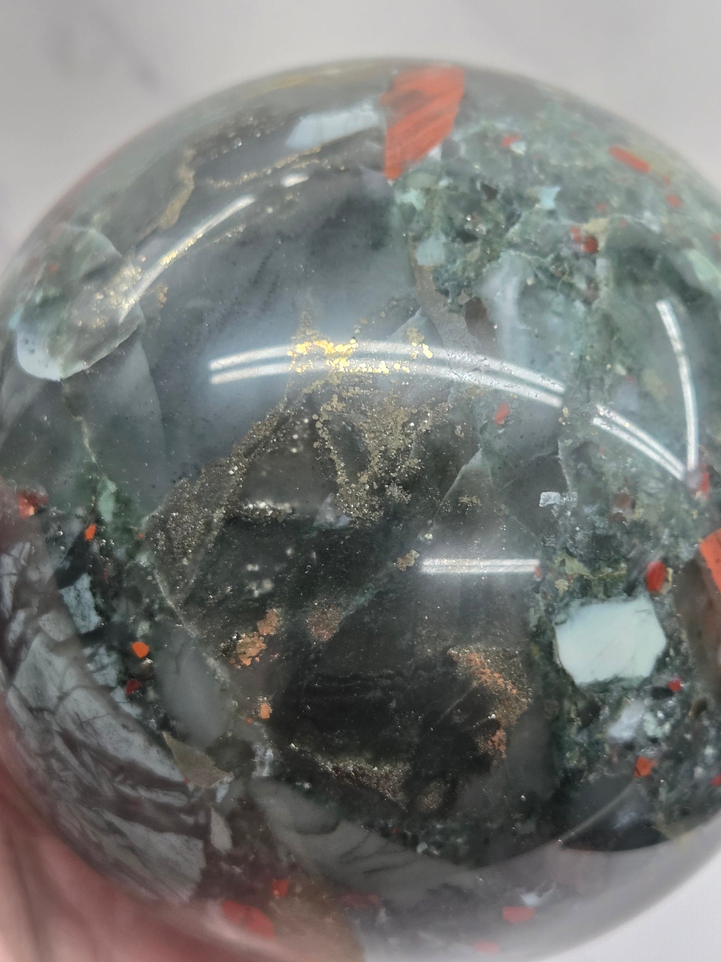 African Bloodstone sphere