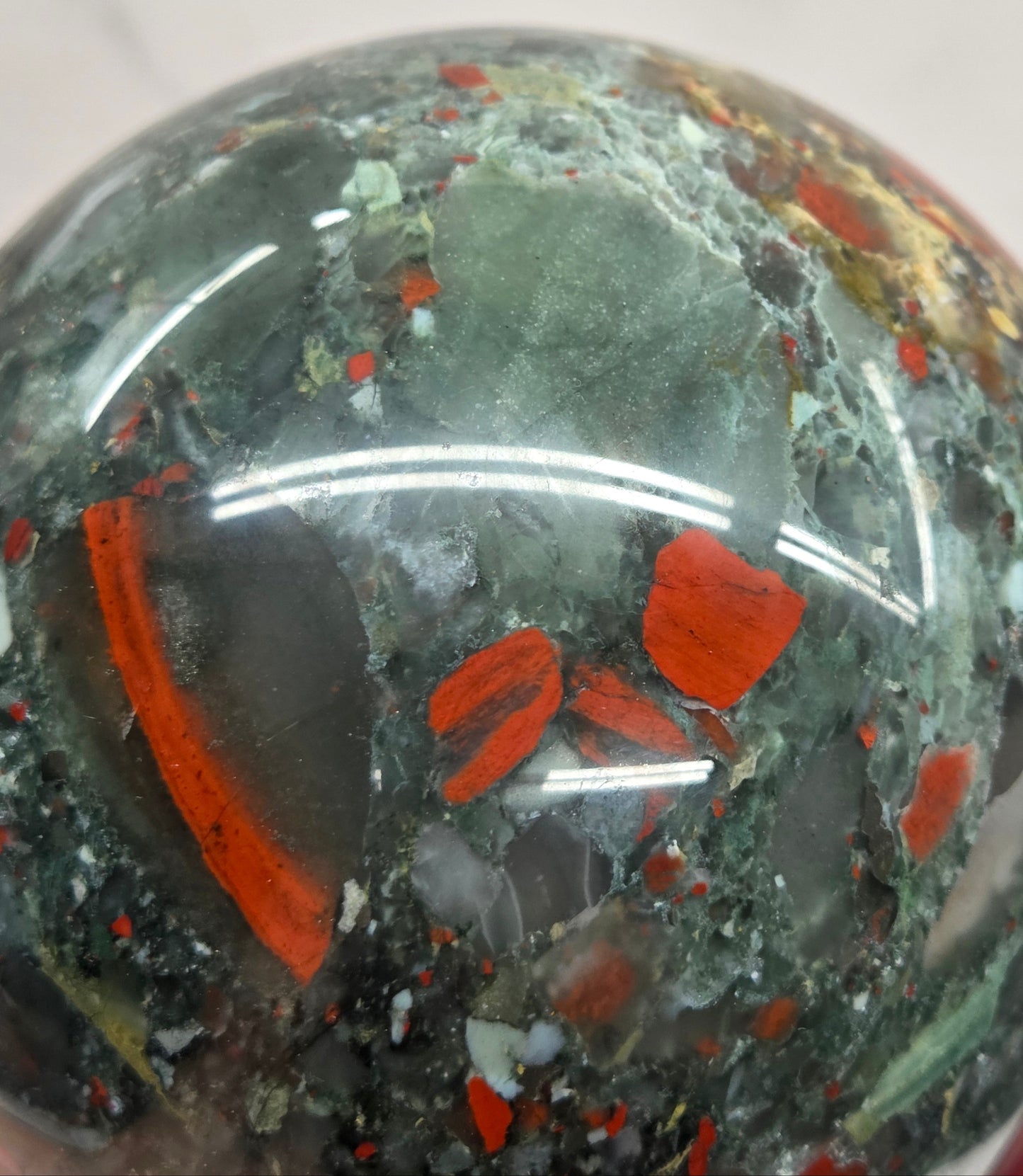 African Bloodstone sphere
