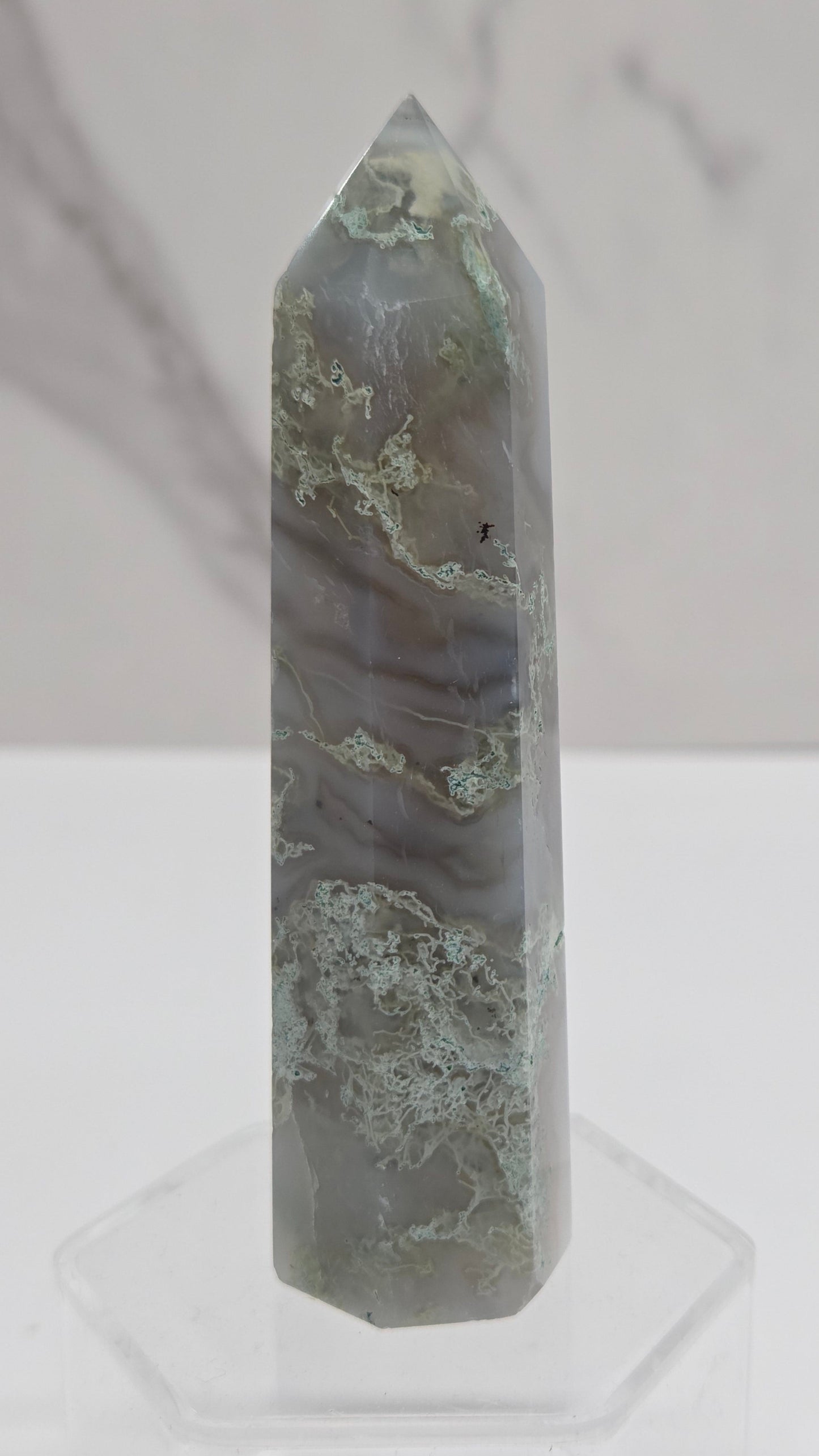 Moss Agate tower (6 sided)