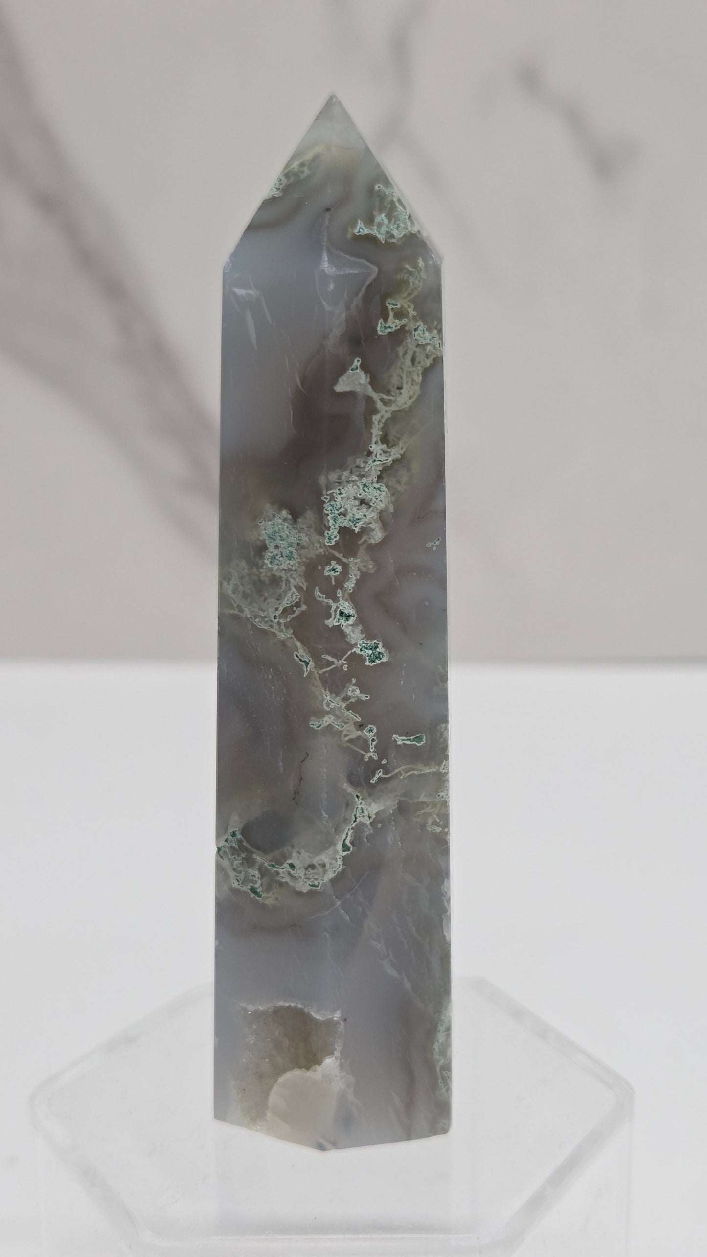 Moss Agate tower (6 sided)