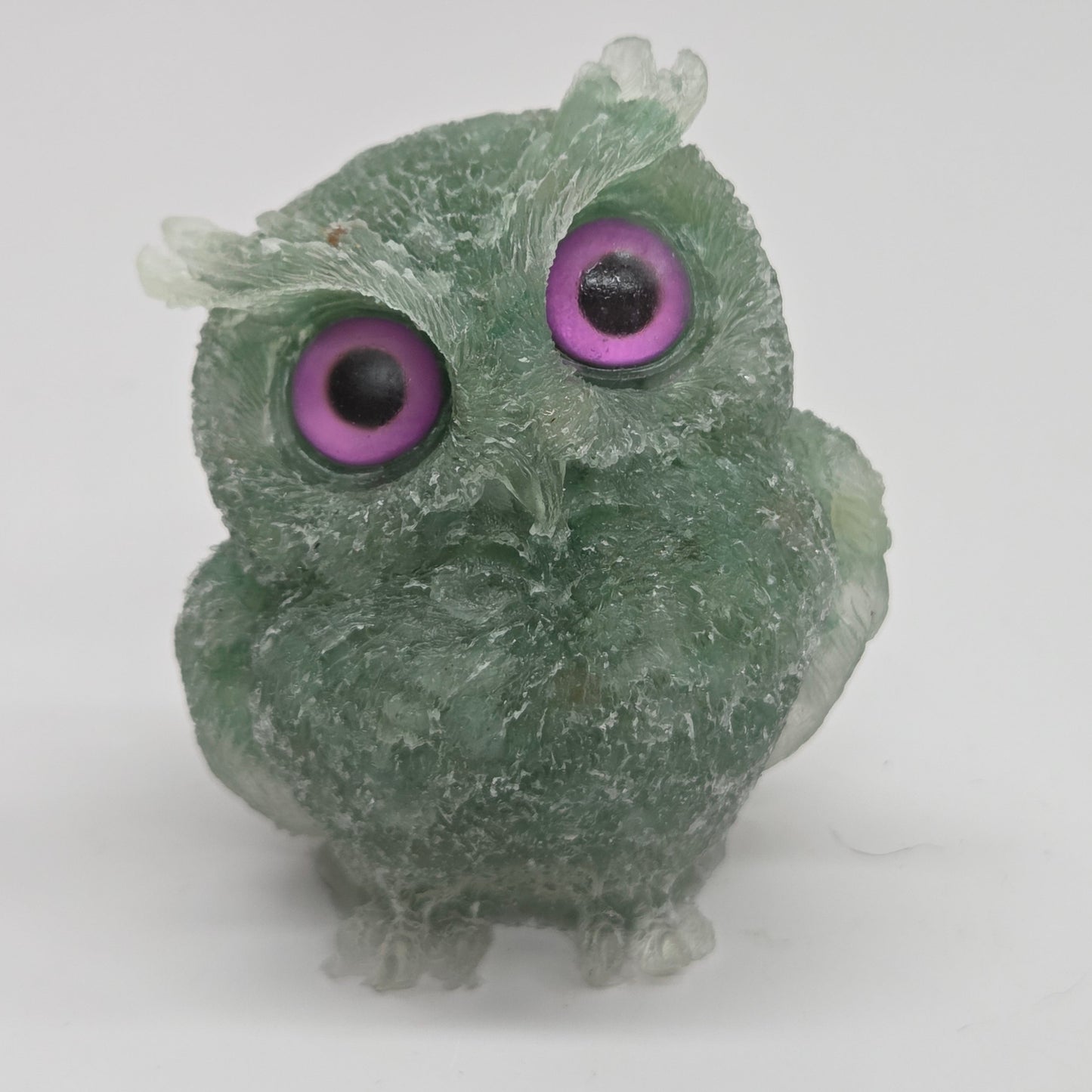 Resin owls w/ crystal chips