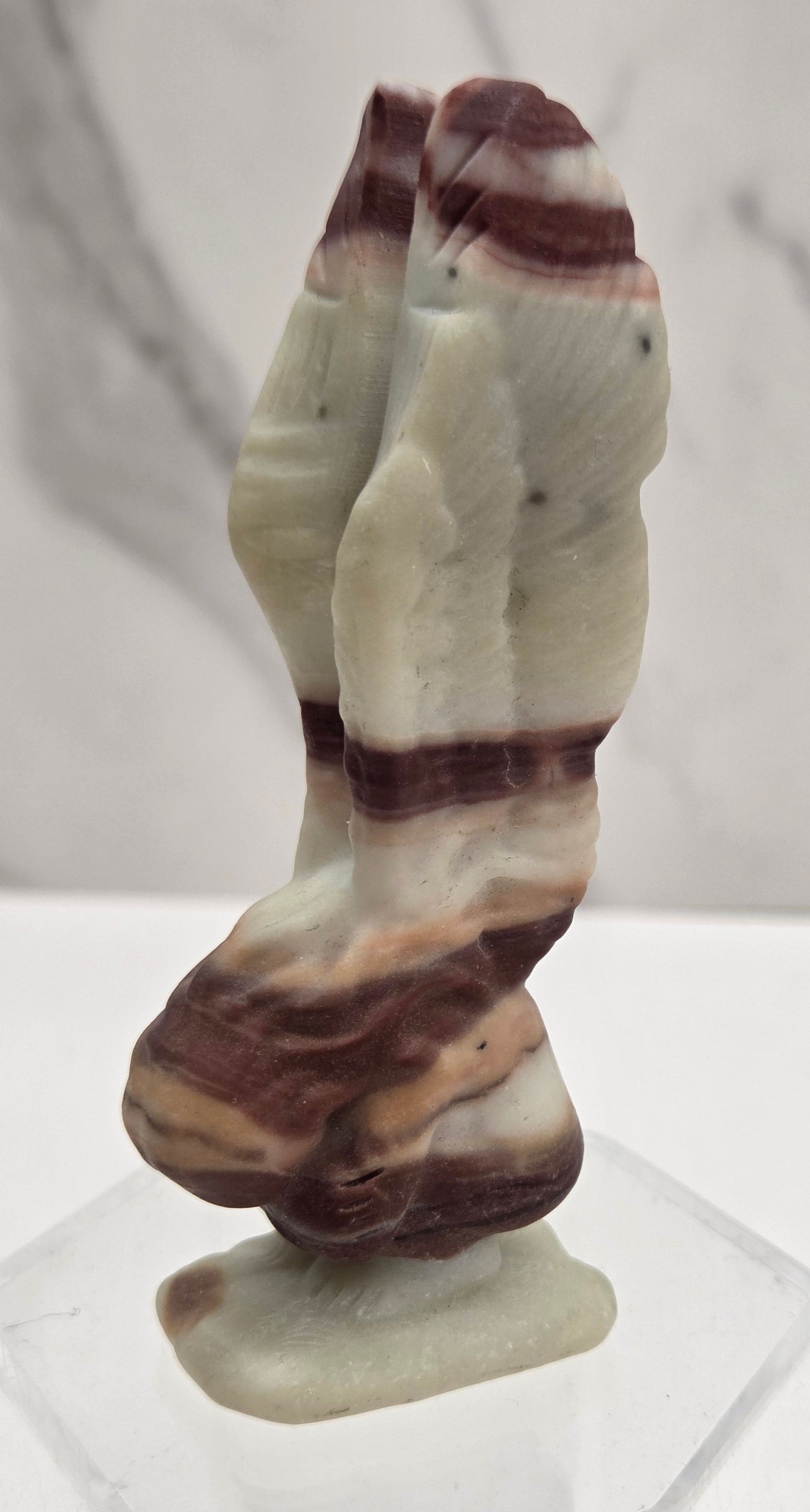 Crying angel carvings