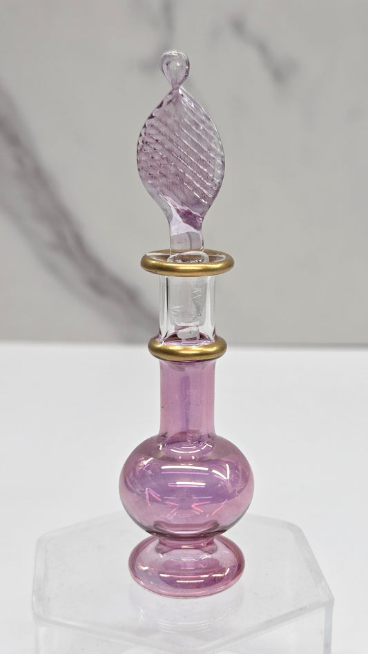 Egpytian blown glass perfume bottle