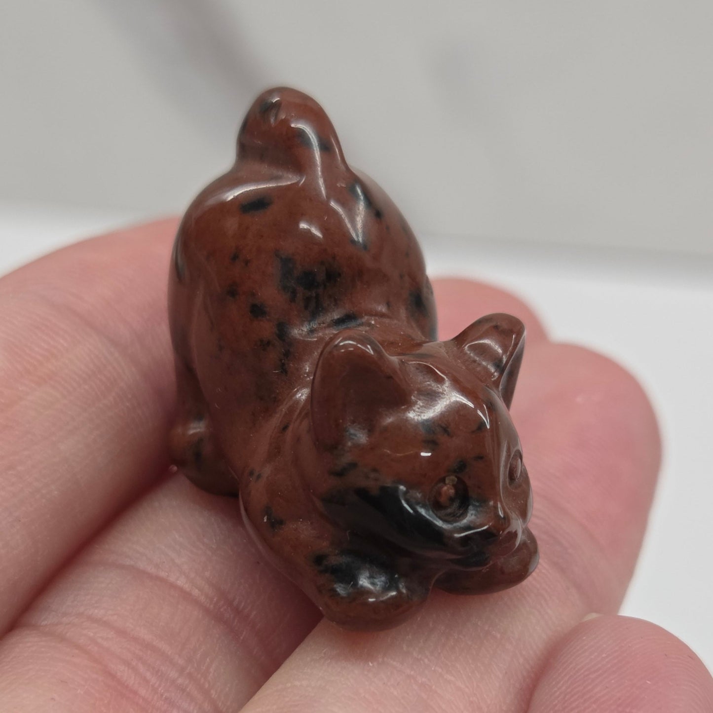 Cat/kitty carvings - playful (X-small)