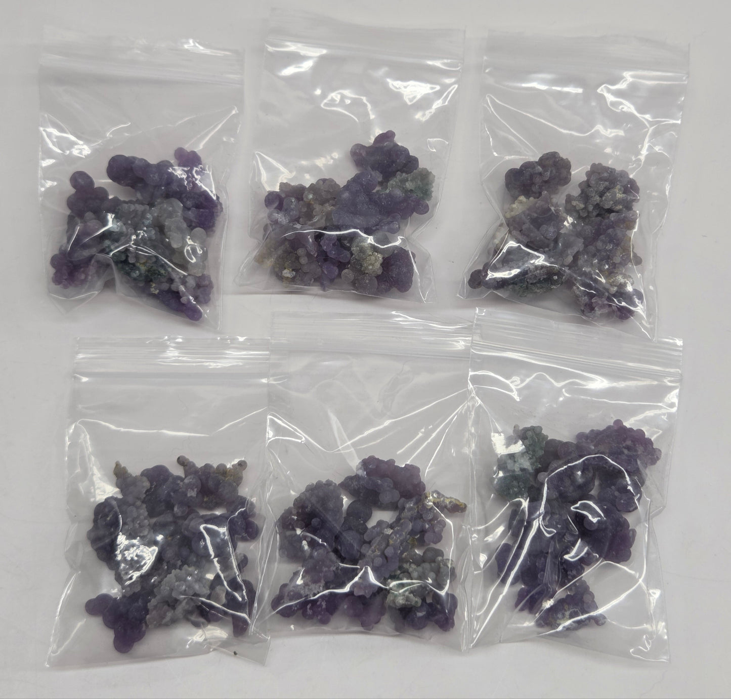 Grape Agate raw specimens