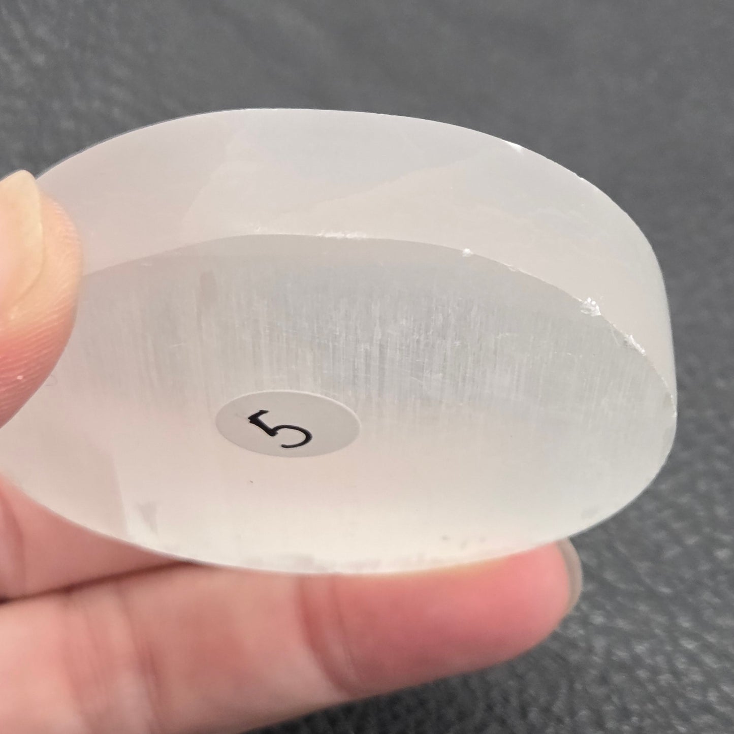 Satin spar bowl