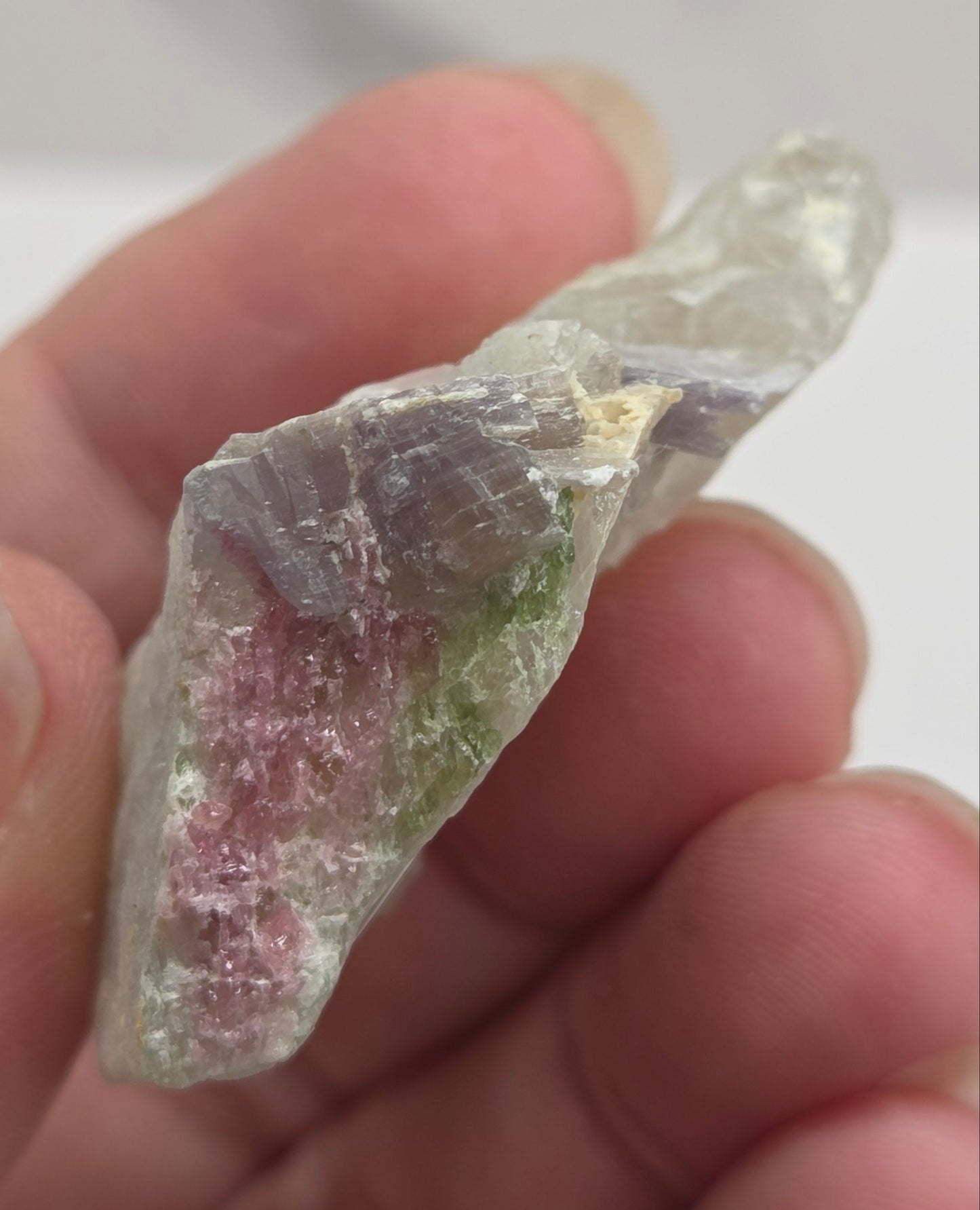 Quartz w/ Tourmaline & Lepidolite