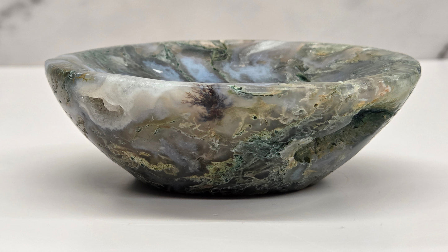 Moss Agate bowl