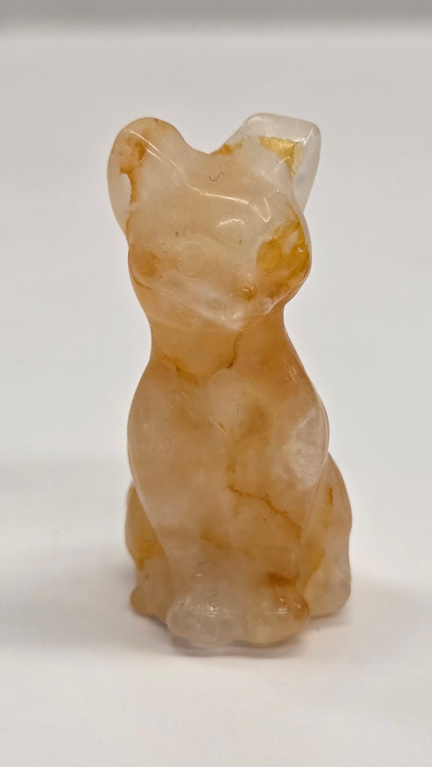 Cat/kitty carving - sitting tall