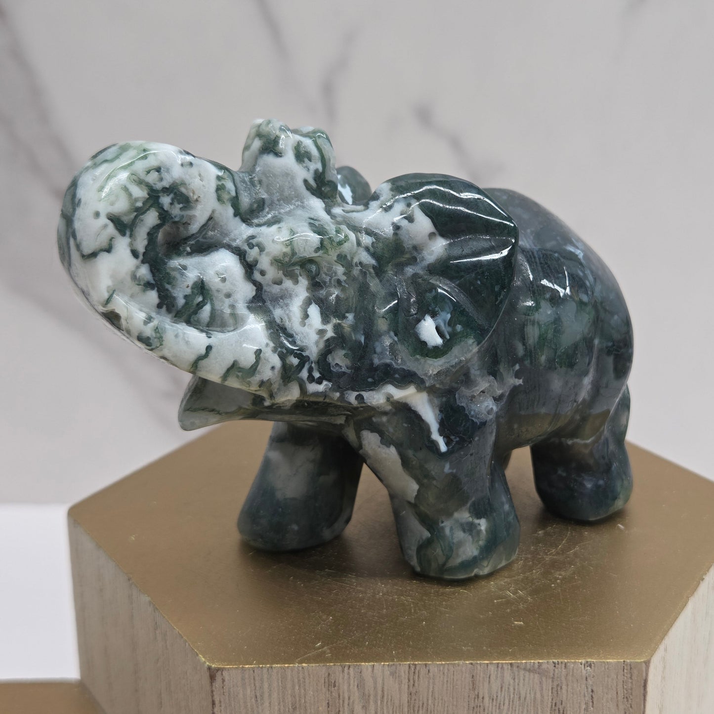 Elephant - Moss Agate (L)