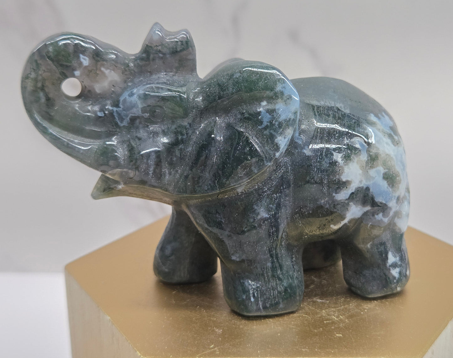 Elephant - Moss Agate (L)