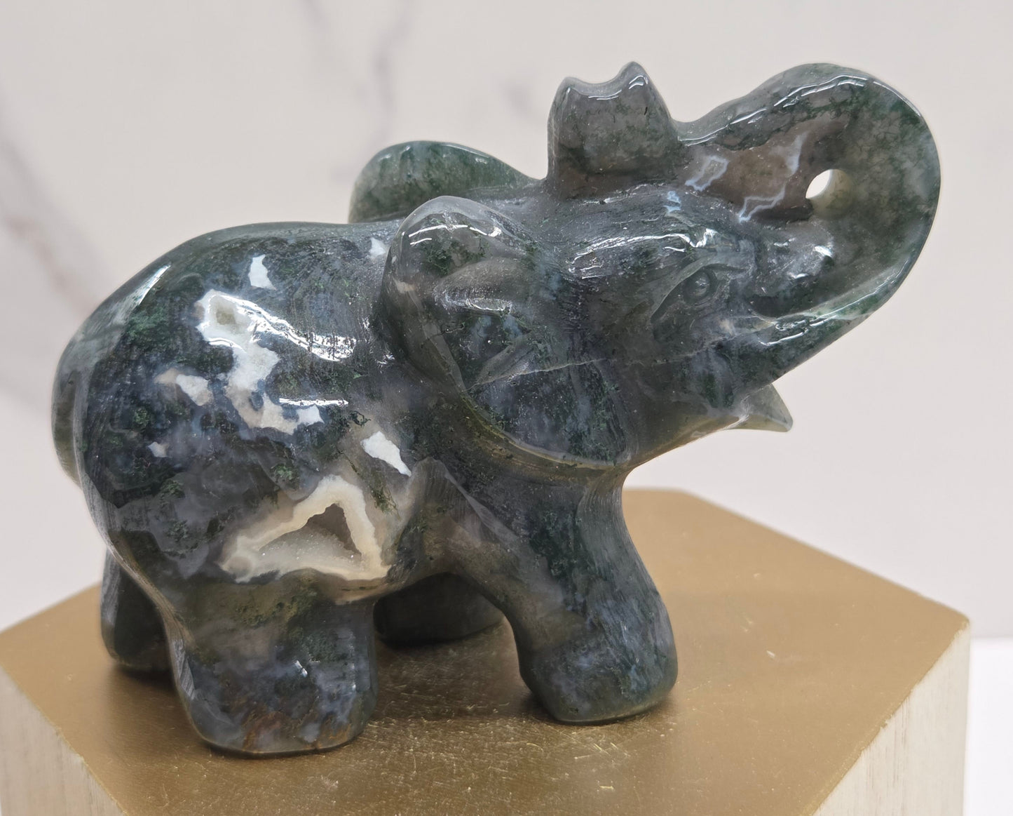 Elephant - Moss Agate (L)
