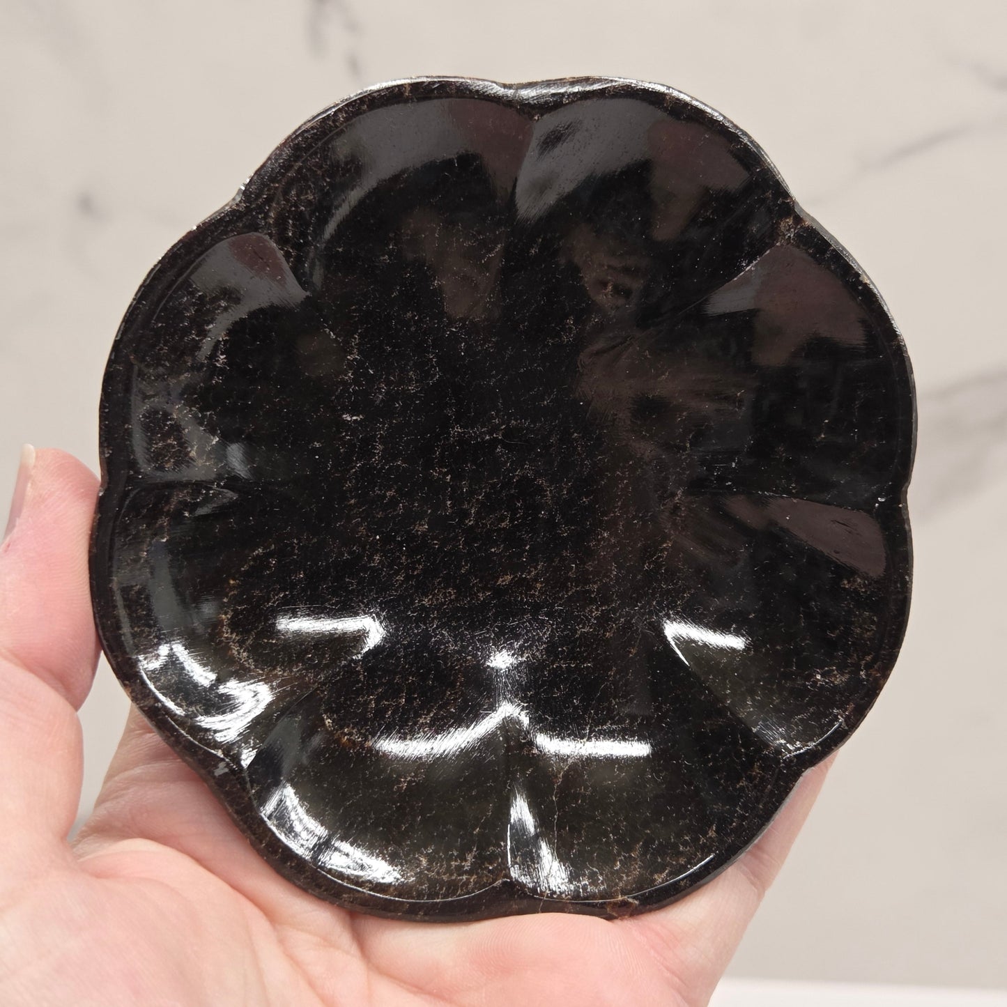 Calcite trinket bowl