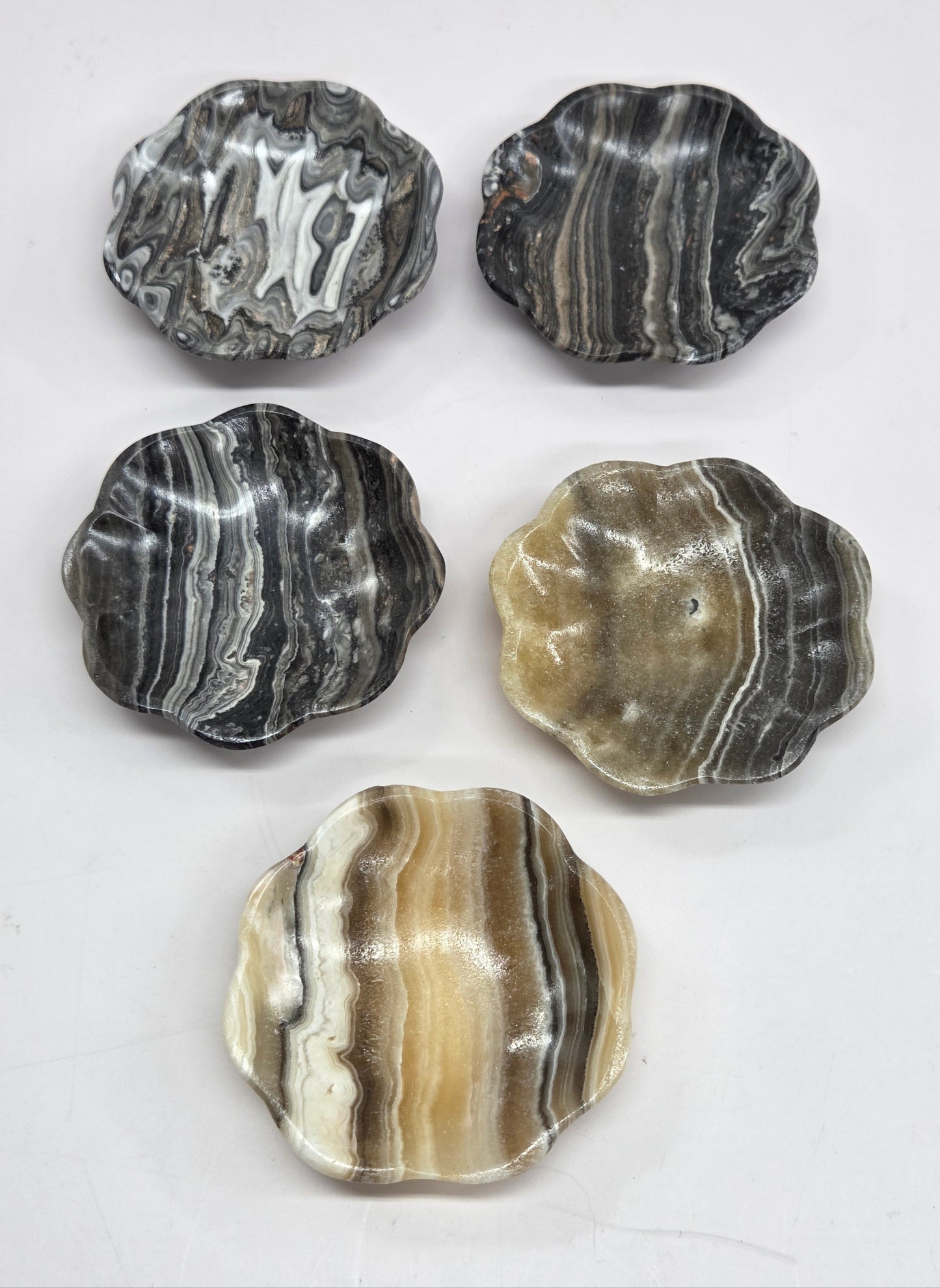 Calcite trinket bowl