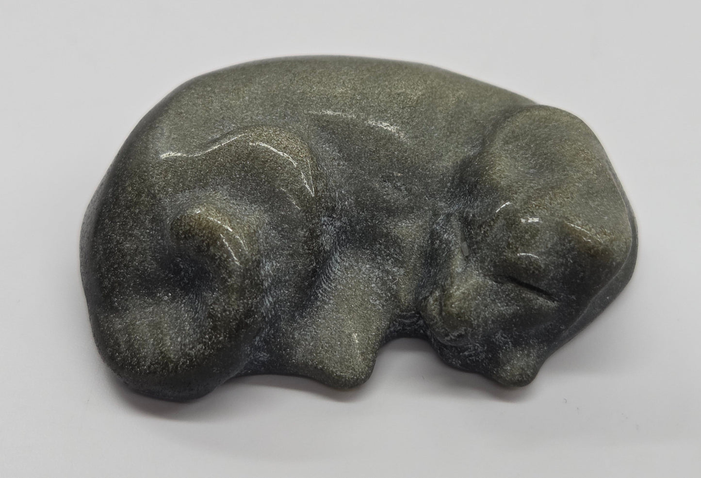 Sleeping dog carving
